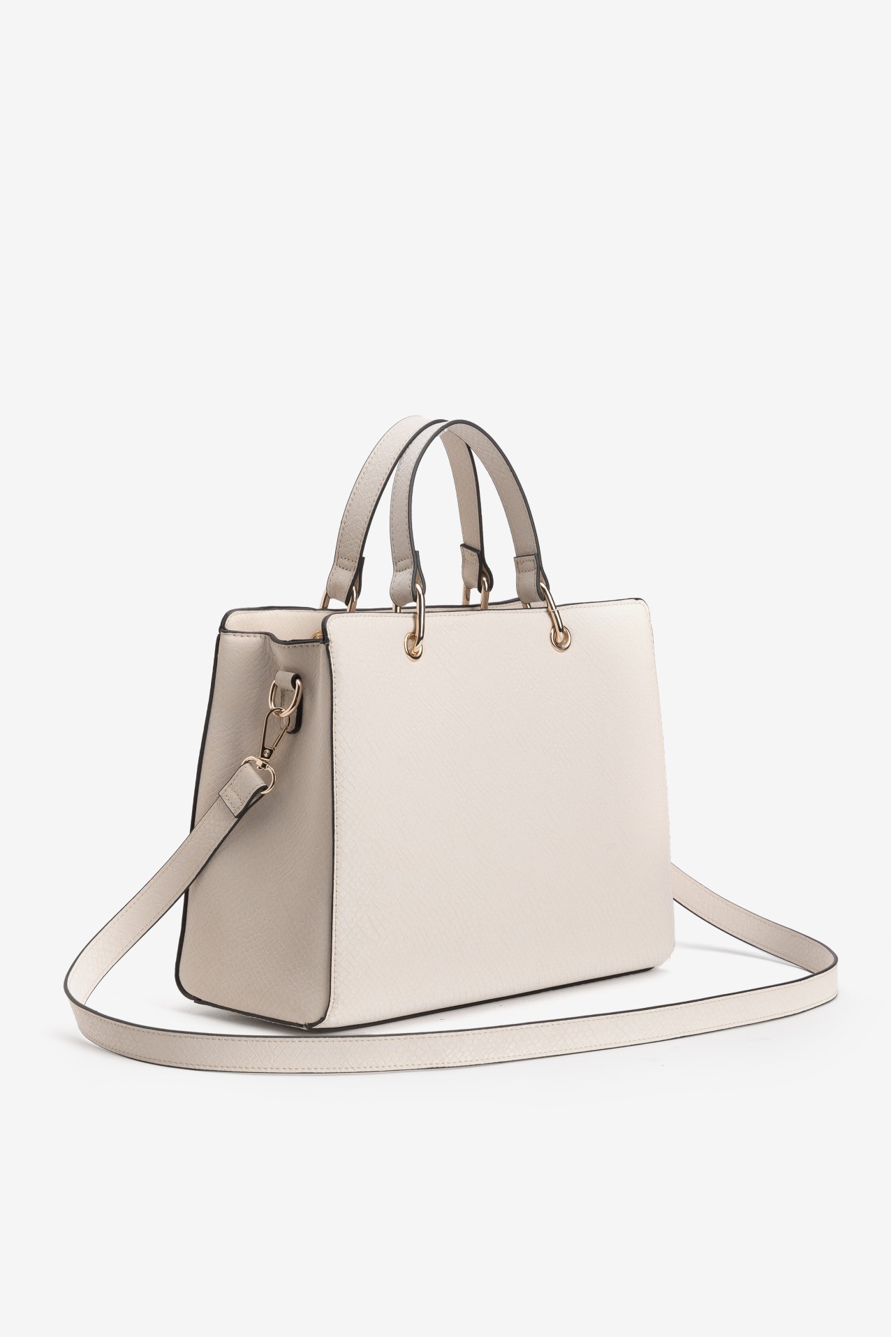 Bolso beige estructurado
