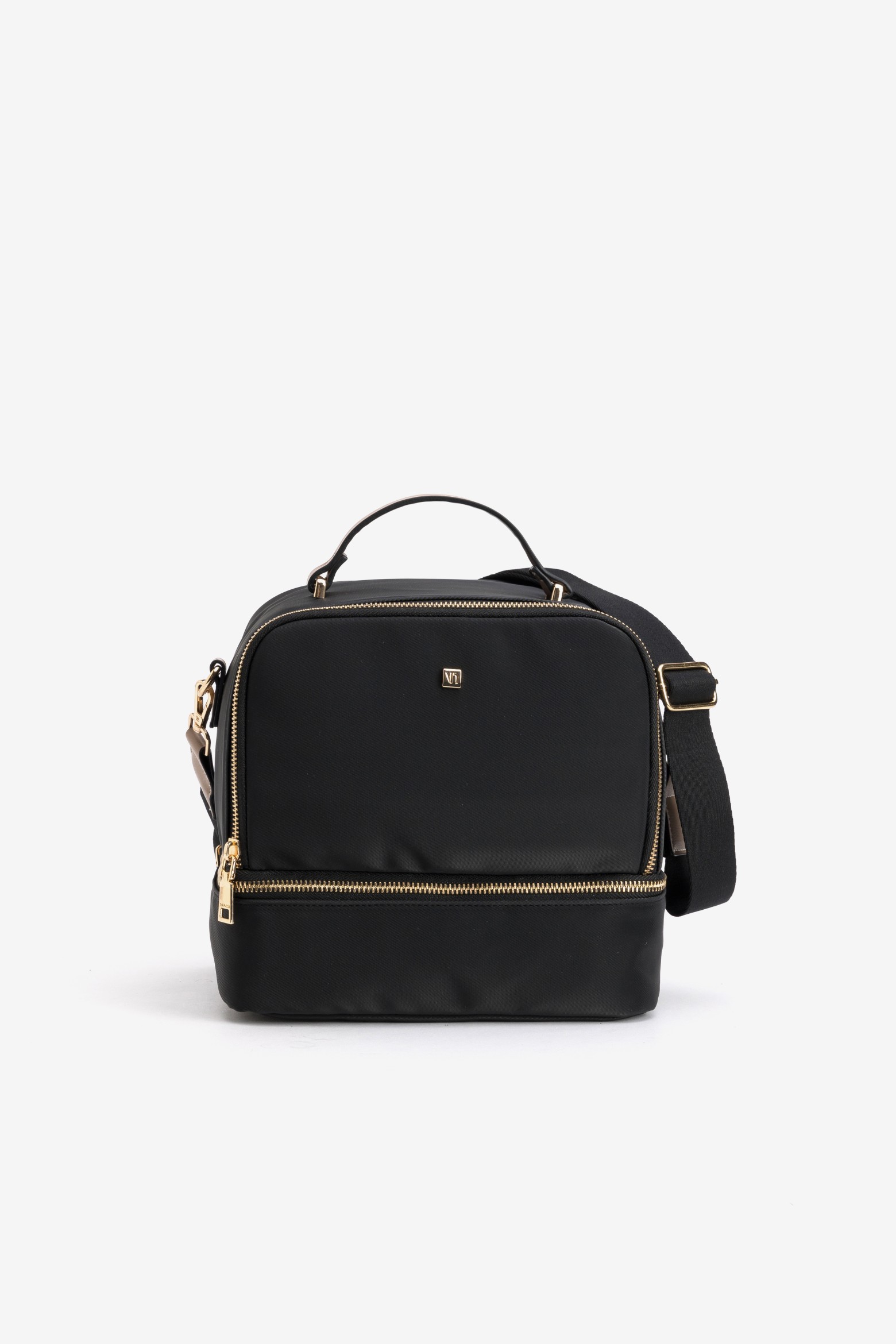 Black Square Shoulder Wallet