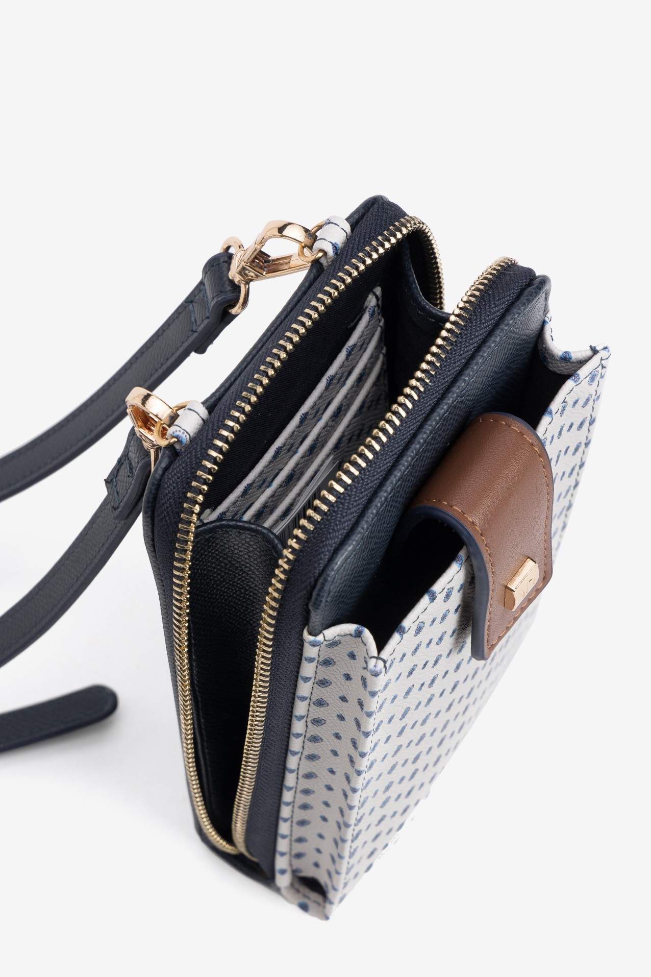 Porta moedas azul com al�a