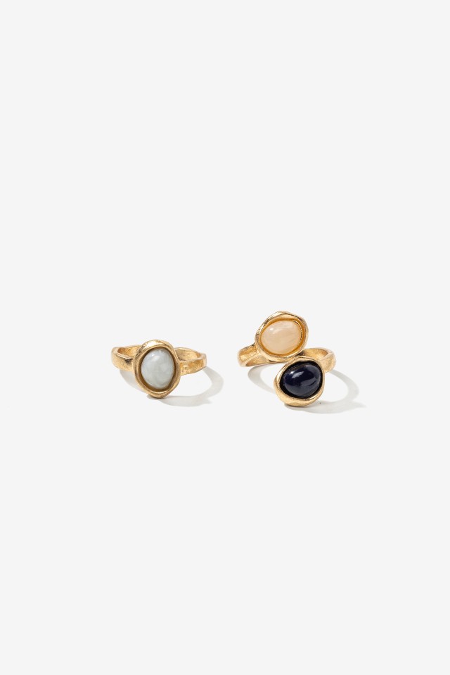 Minimalist Gold Tone Rings
