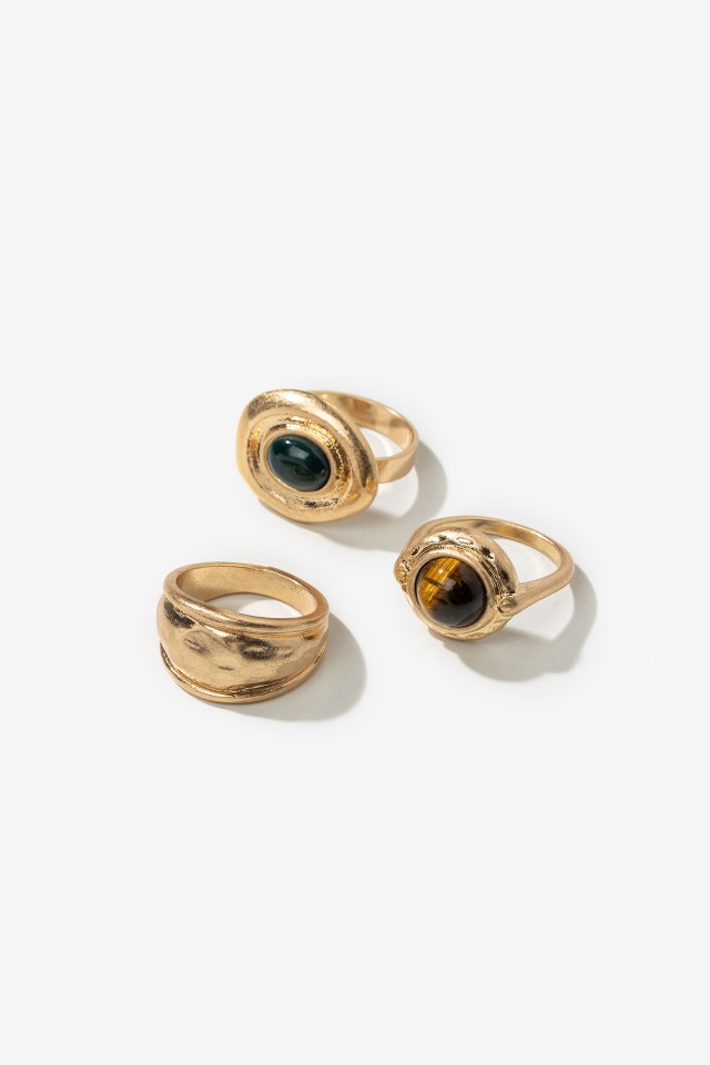 Gold-Tone Ring Set