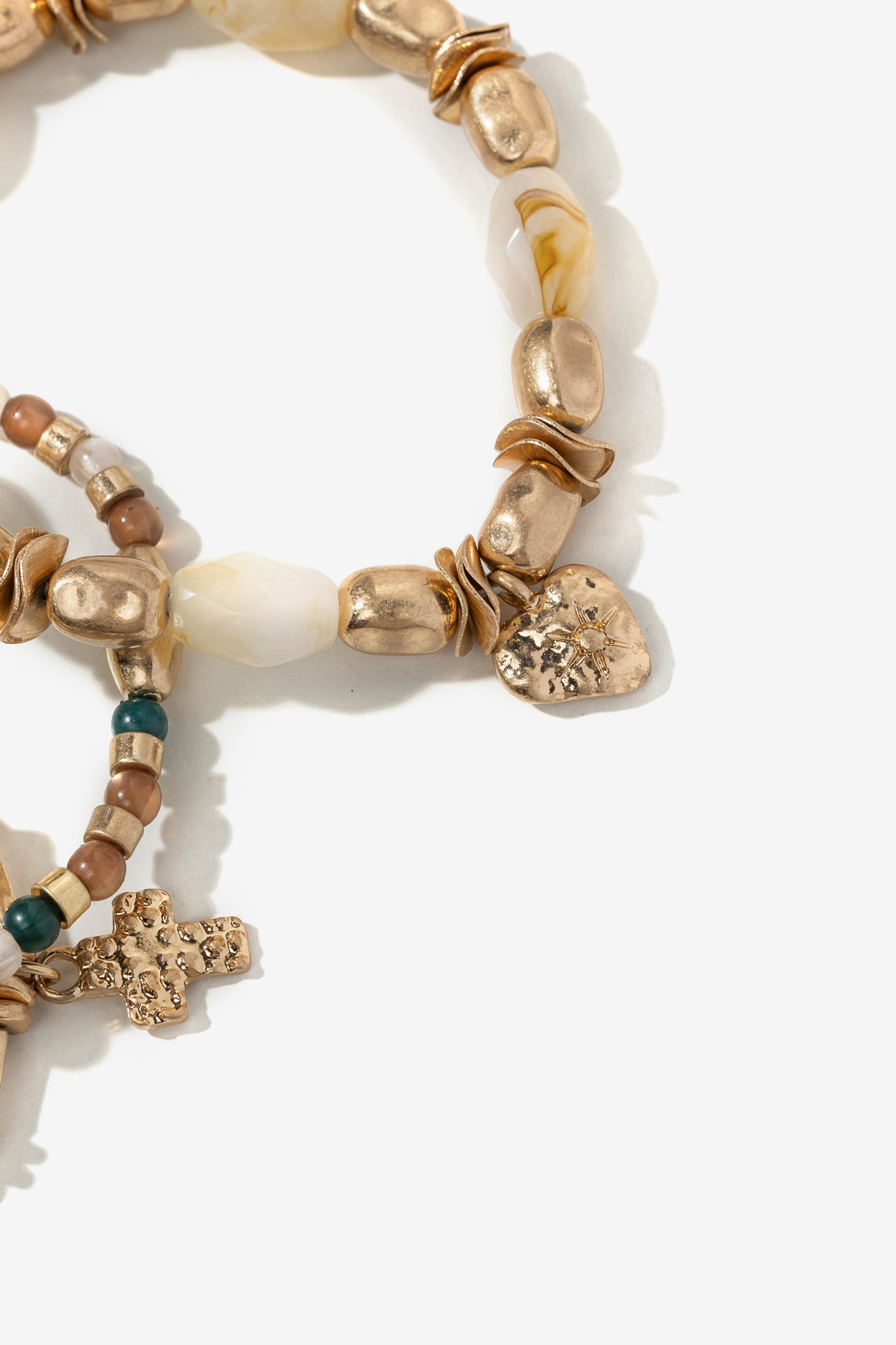 Gold-Tone Beaded Bracelets