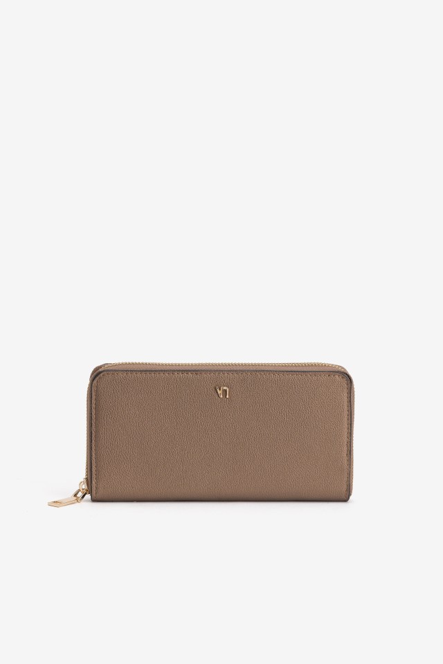 Porta monedas beige elegante