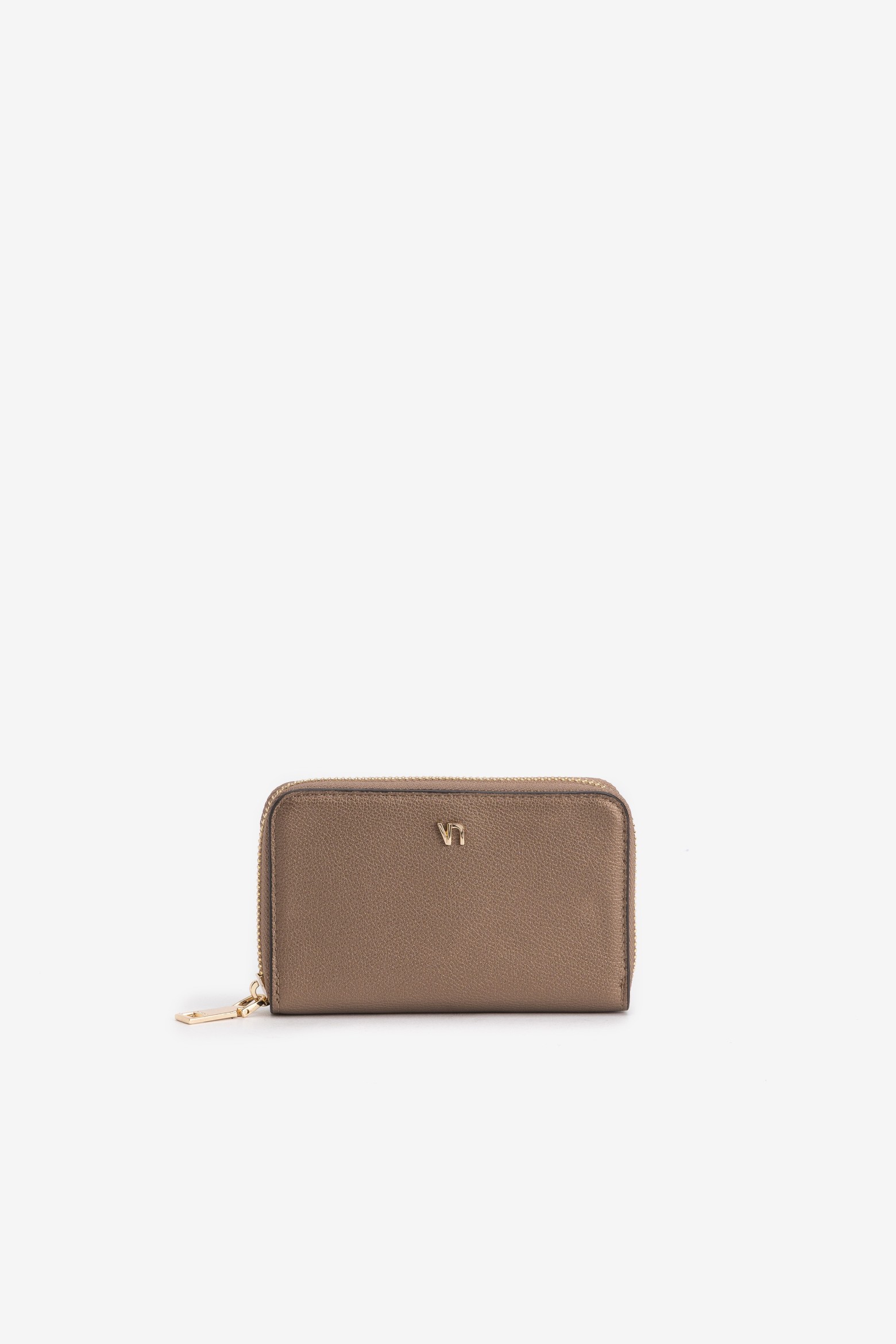Porta-moedas bege elegante