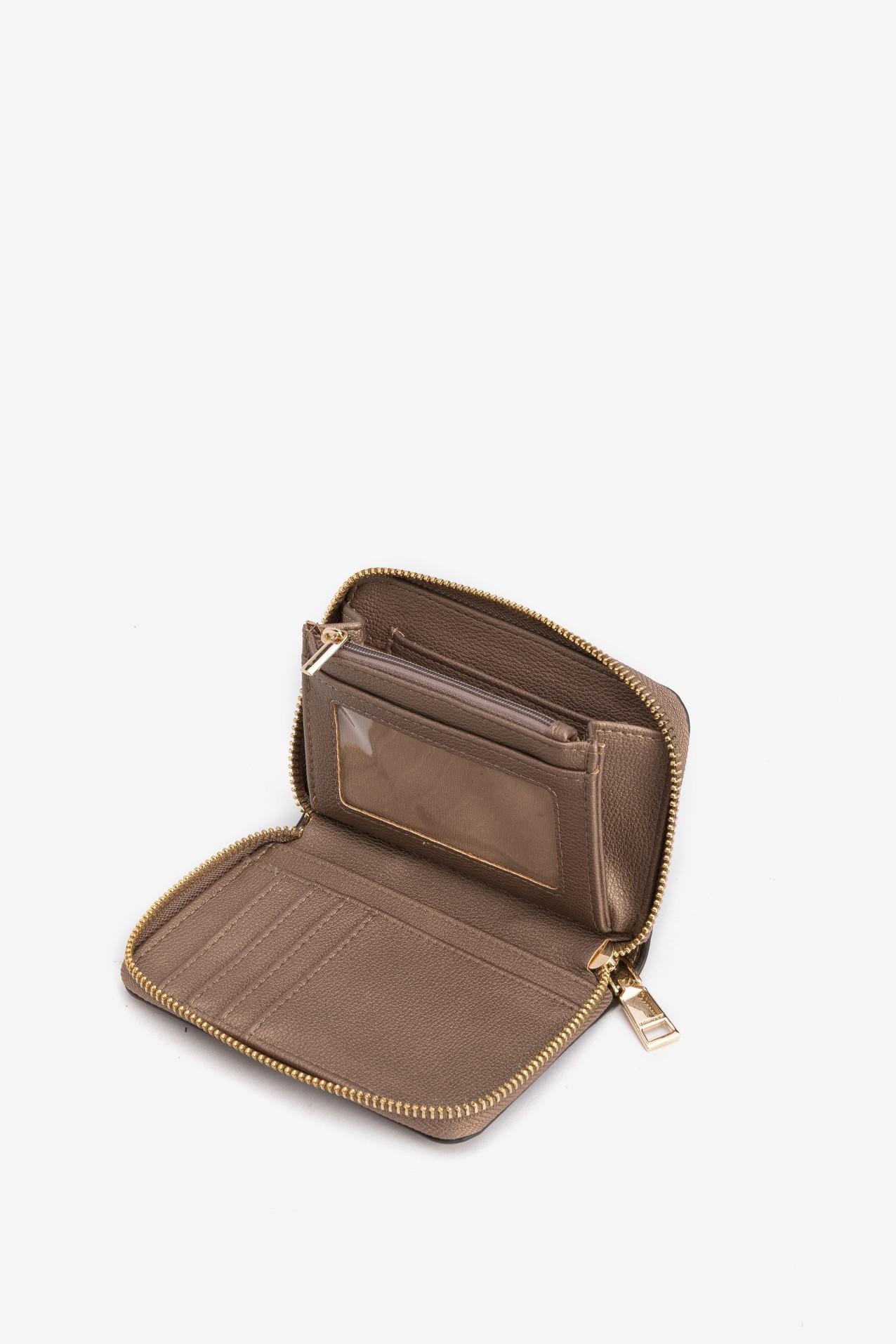 Porta-moedas bege elegante