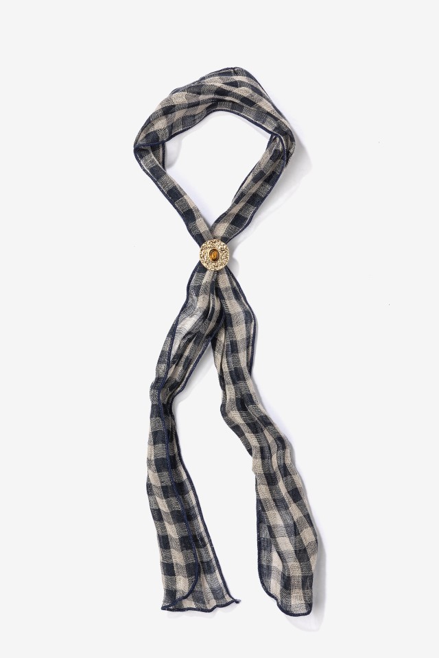 Bandana azul cuadro ligero