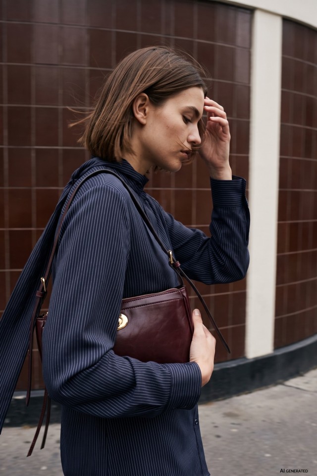 Dark Red Minimalist Bag