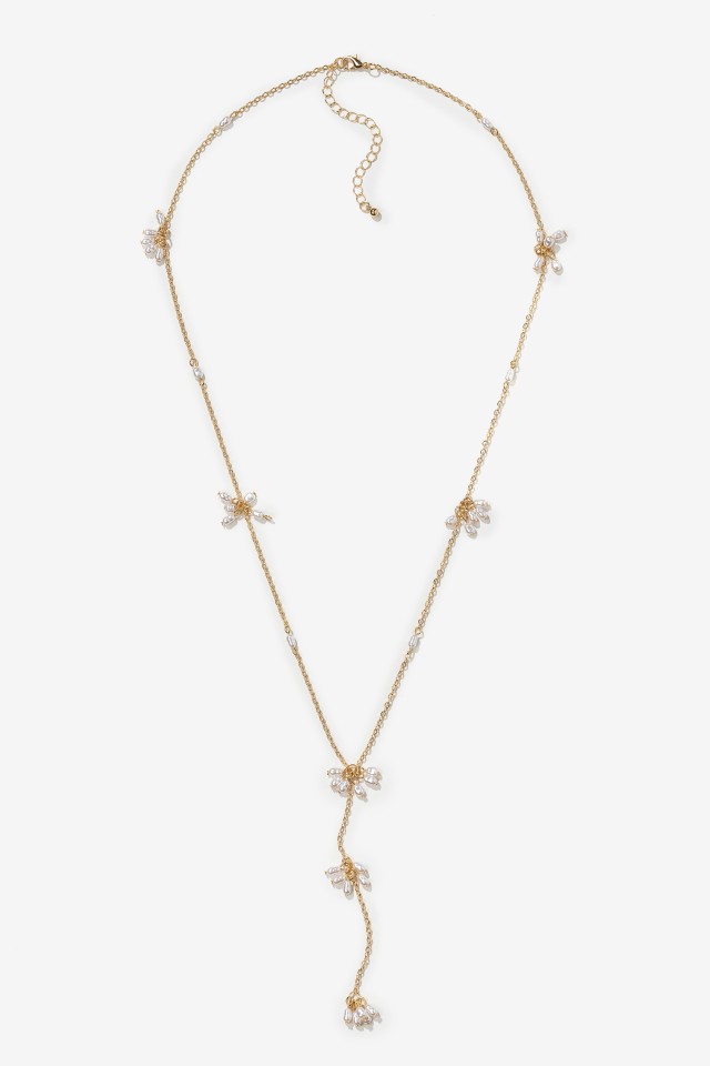 Gold-Tone Floral Necklace