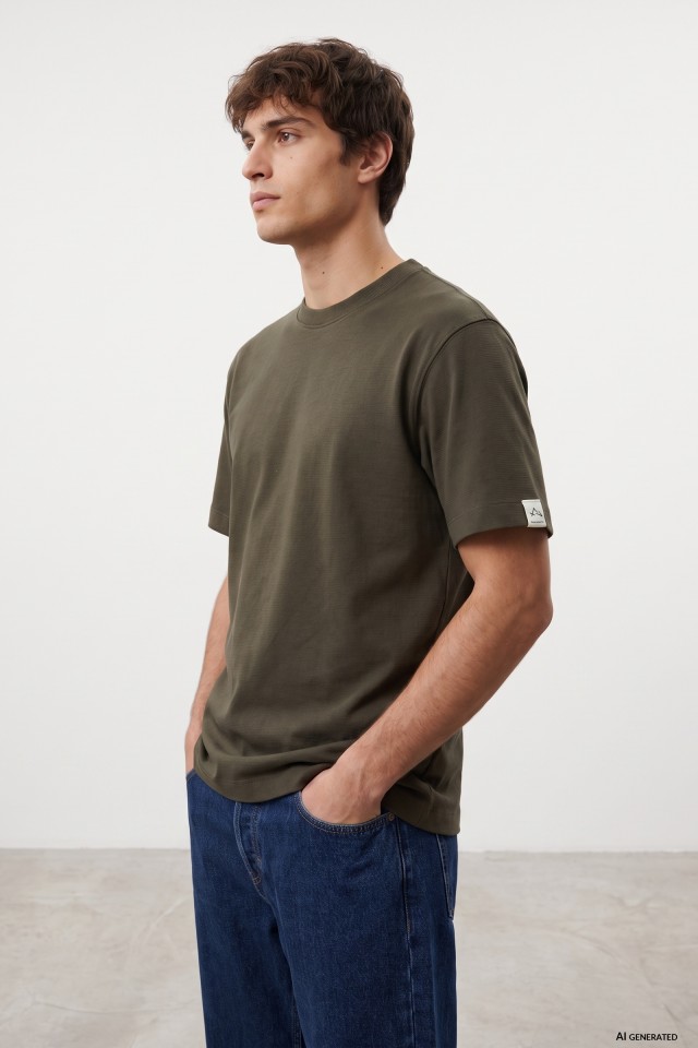 Green Regular Fit T-Shirt Green Regular Fit T-Shirt