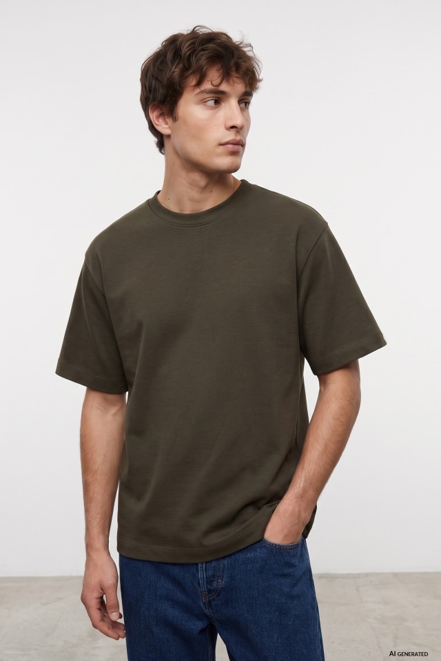 Green Regular Fit T-Shirt Green Regular Fit T-Shirt