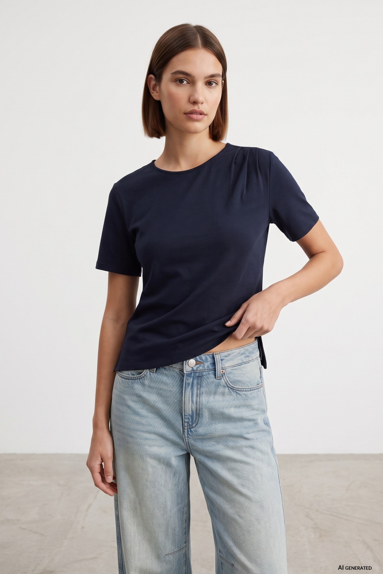 Navy Blue Regular T-shirt