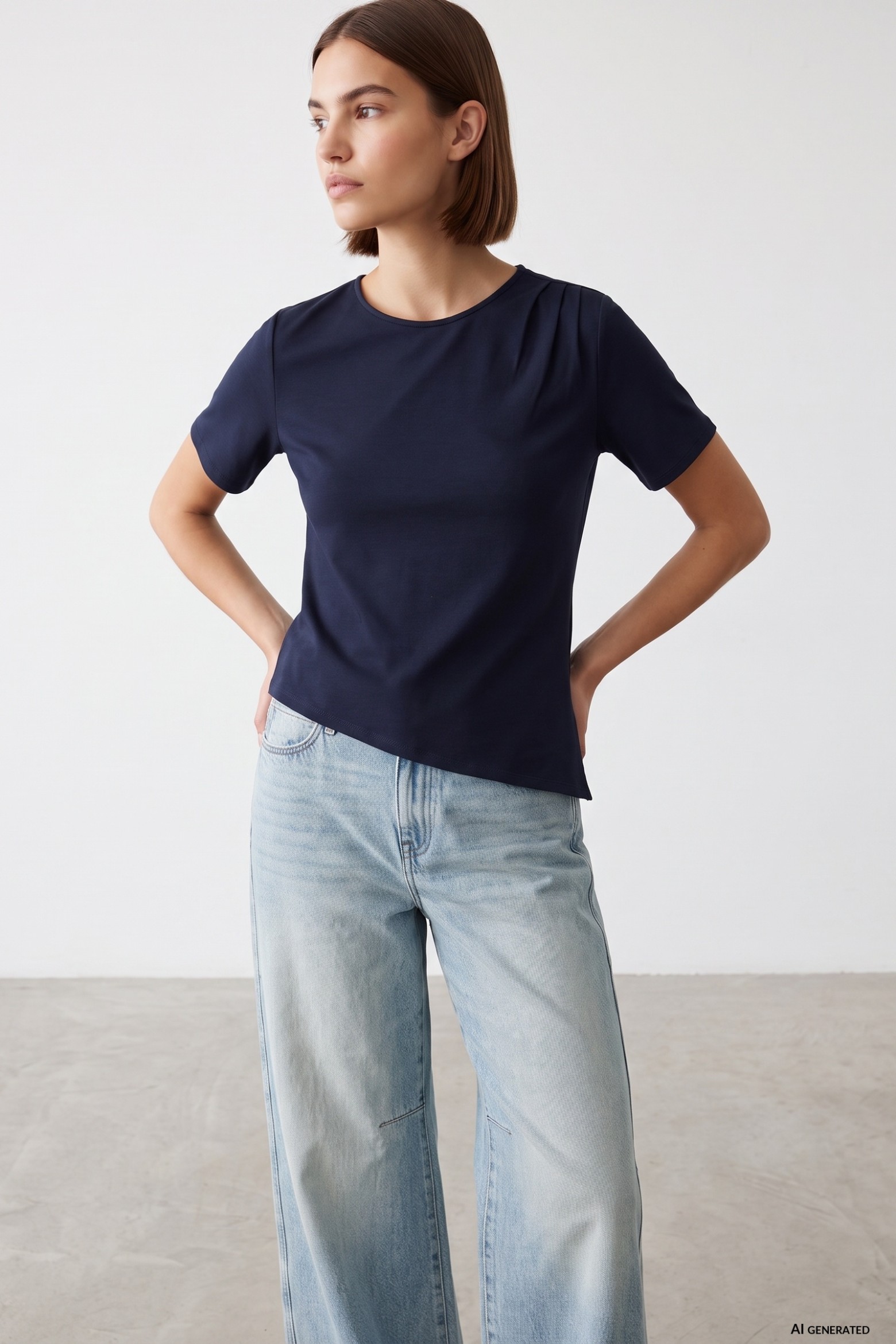 Navy Blue Regular T-shirt