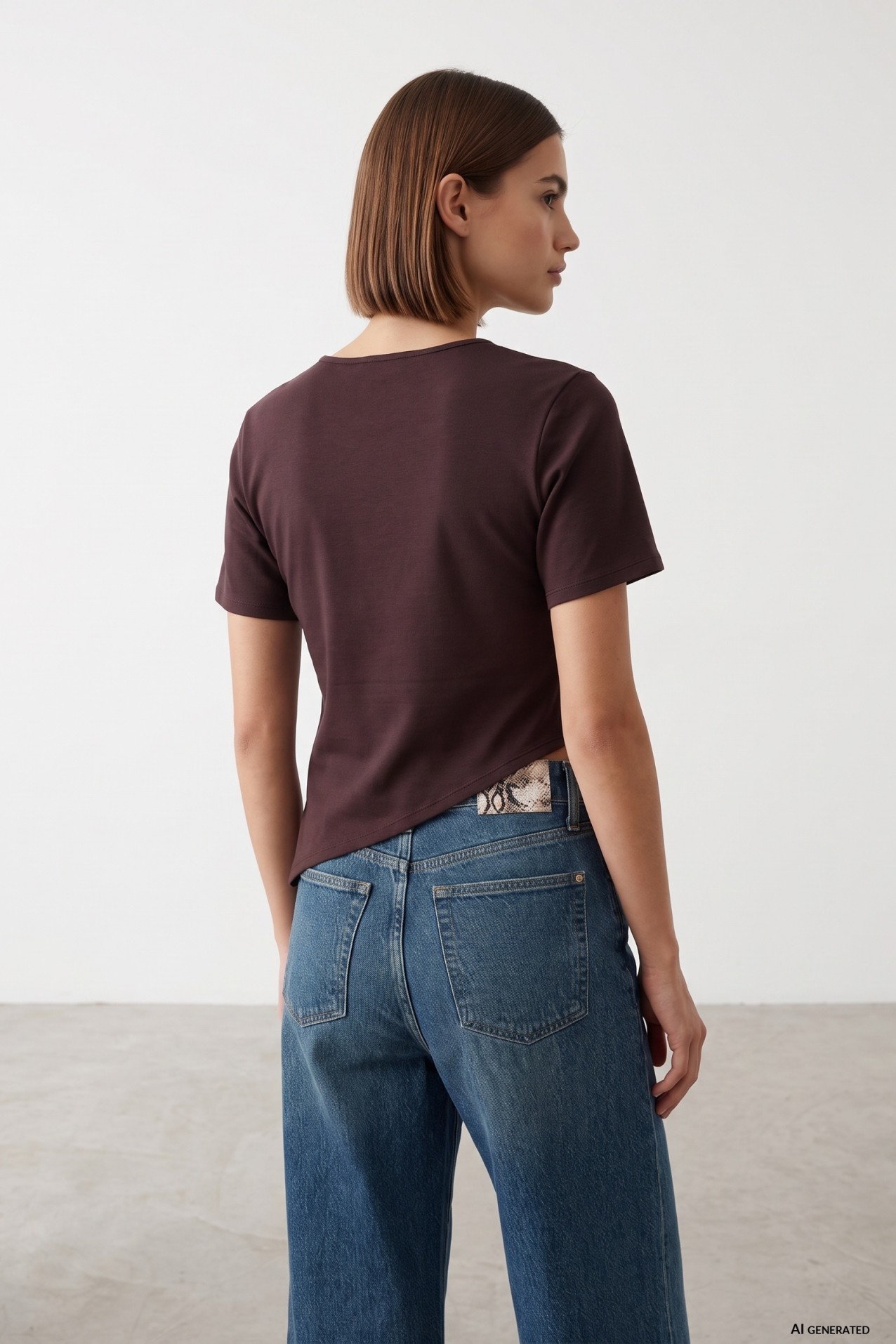 Basic Burgundy Short Sleeve Tee