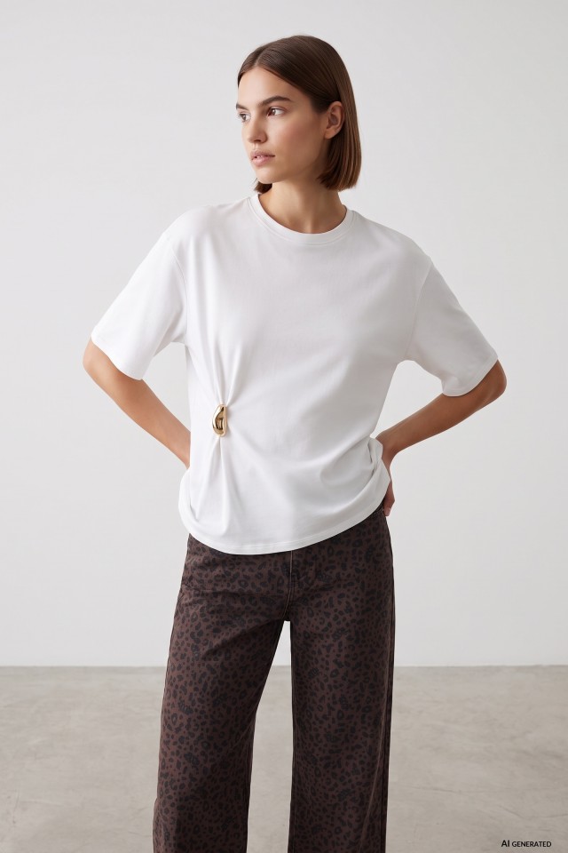 White Regular Fit T-shirt