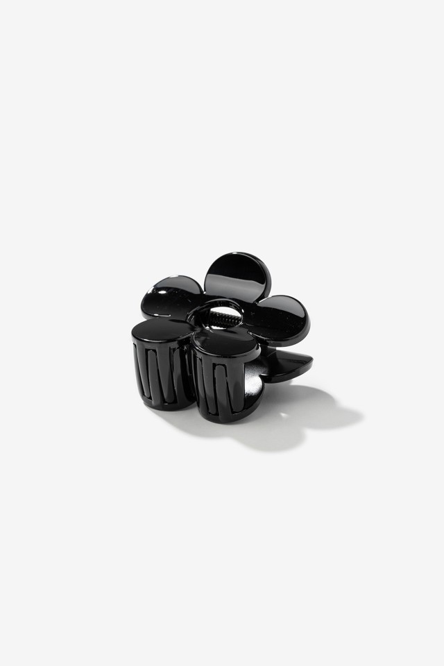 Black Flower Hair Clip