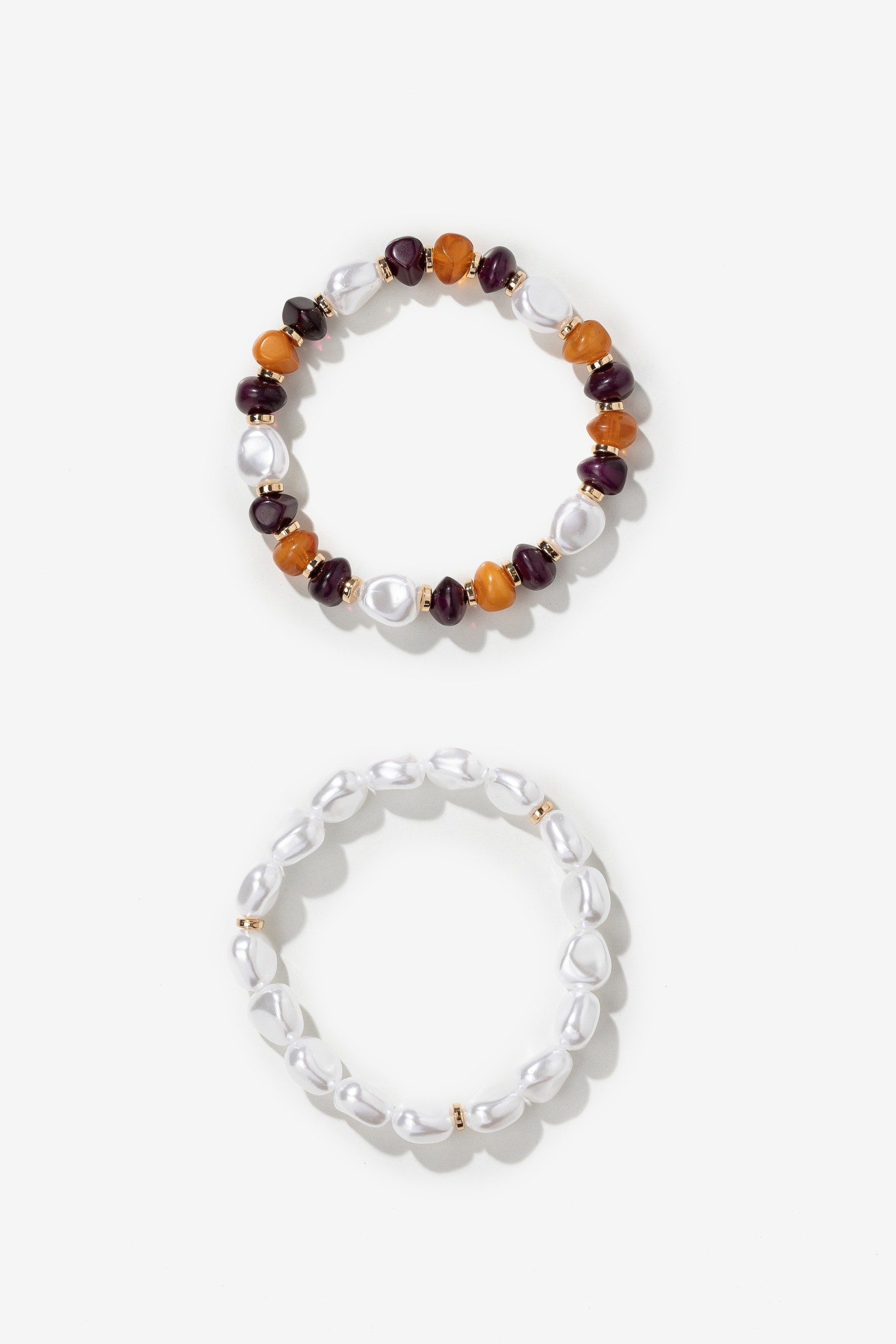 Gold-Tone Beaded Bracelets