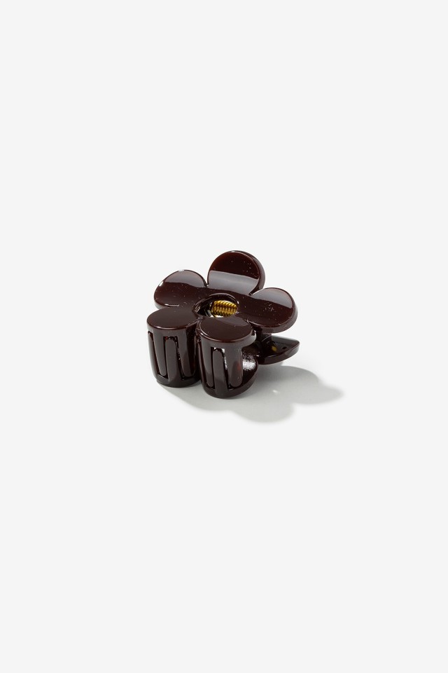 Brown Flower Hair Clip