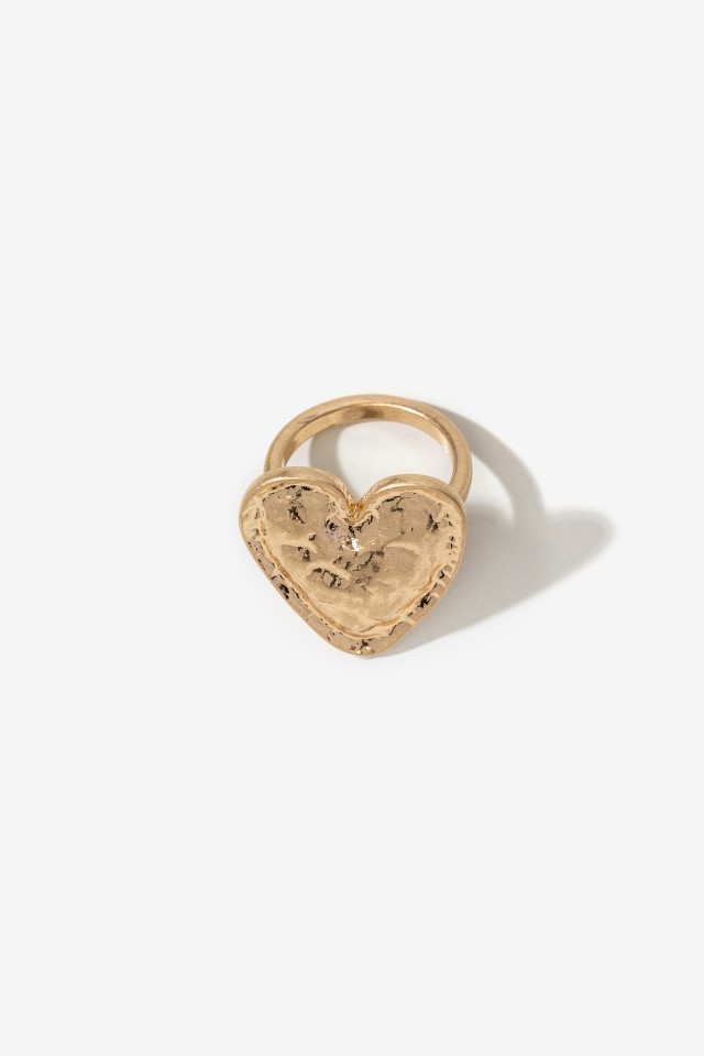 Gold Heart Ring Gold Heart Ring