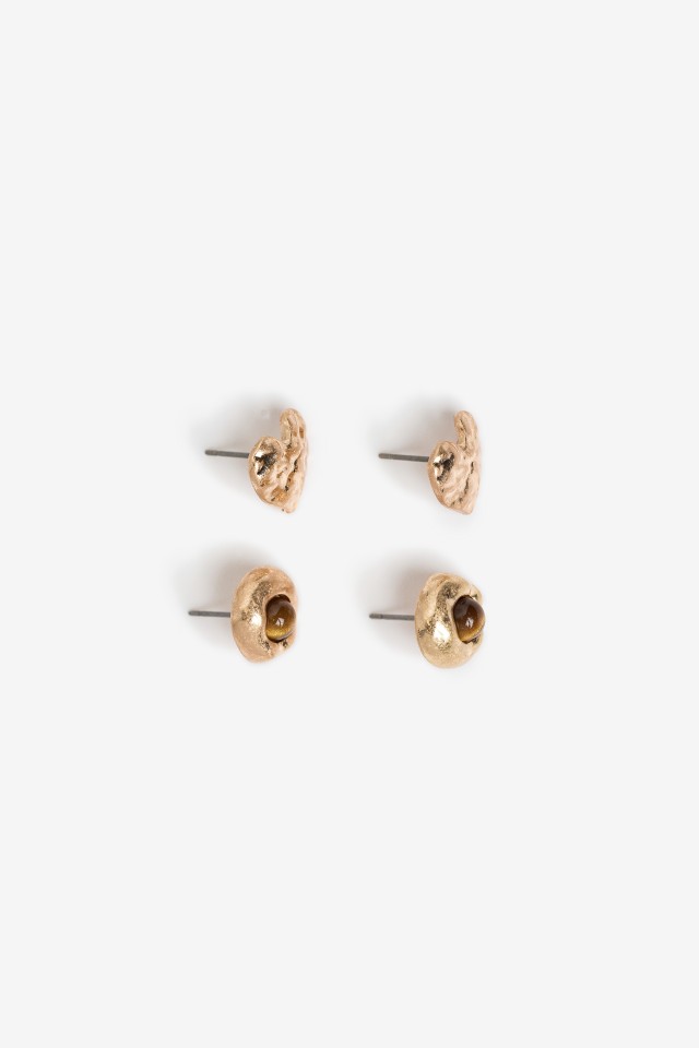 Gold-Tone Stud Earrings