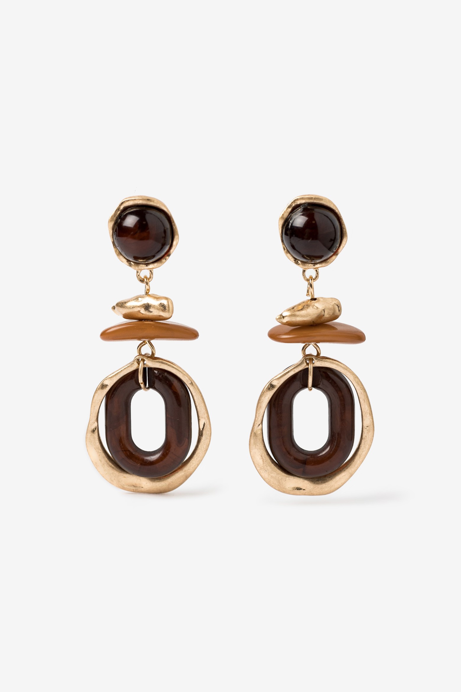 Gold-Tone Drop Earrings