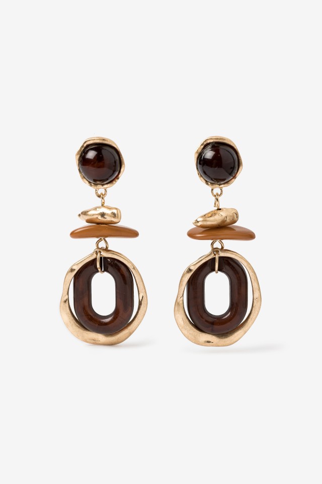 Gold-Tone Drop Earrings