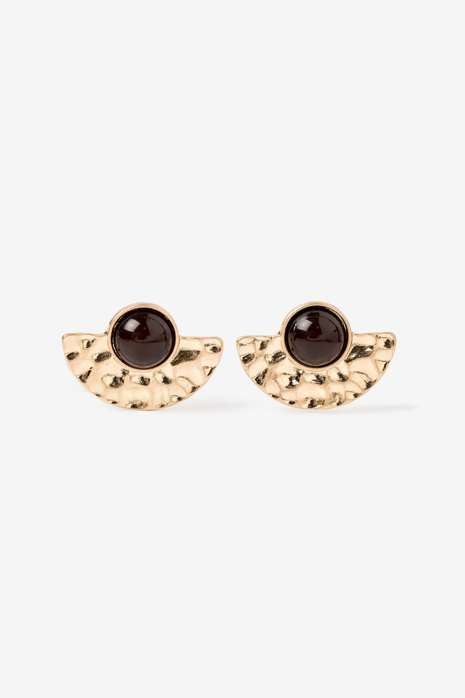 Gold-Tone Fan Earrings