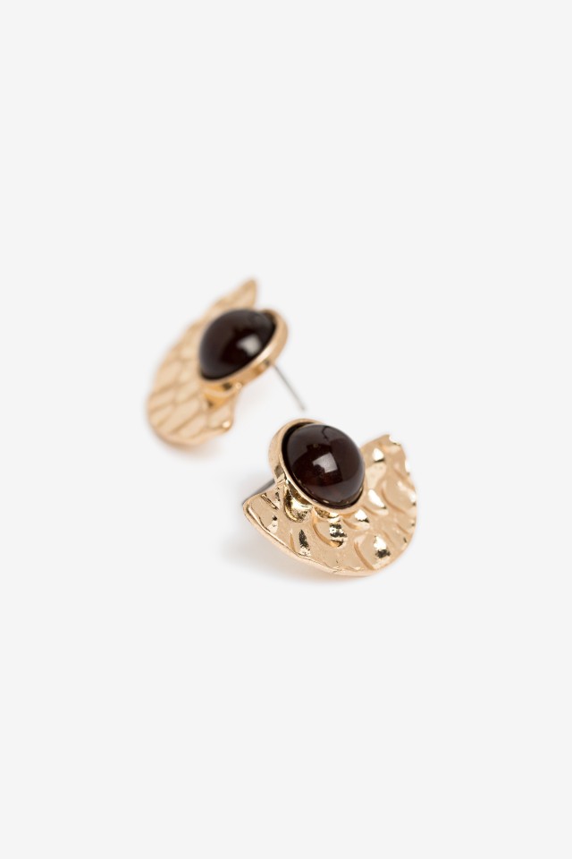 Gold-Tone Fan Earrings Gold-Tone Fan Earrings