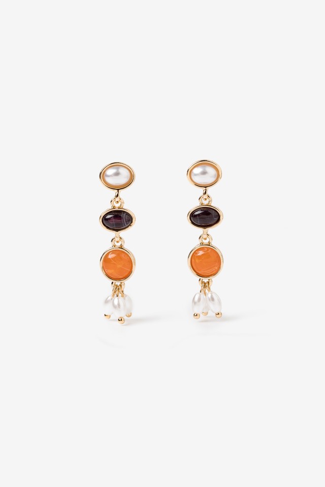 Gold-Tone Drop Earrings