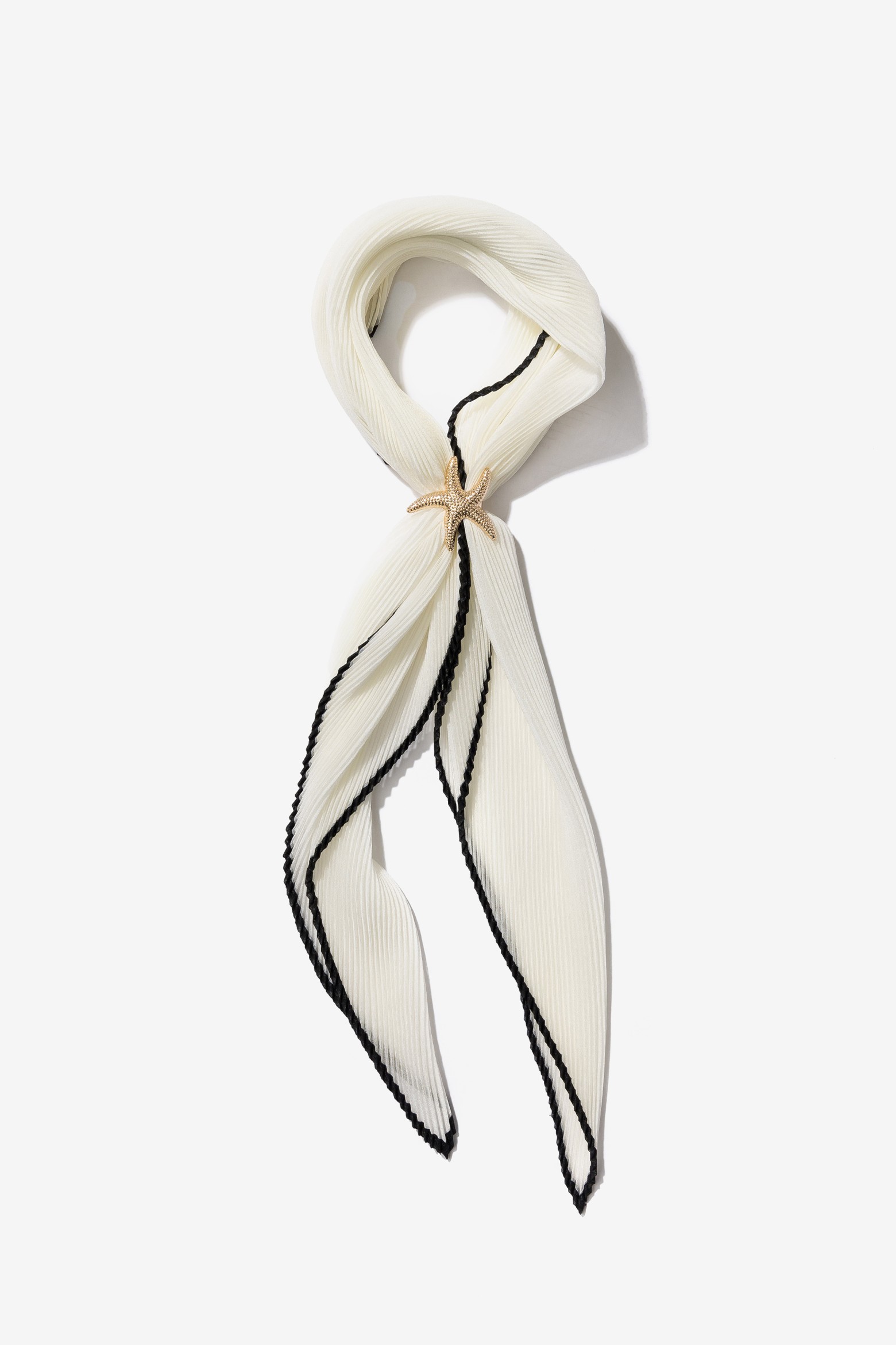 Bandana bege com detalhe estrela