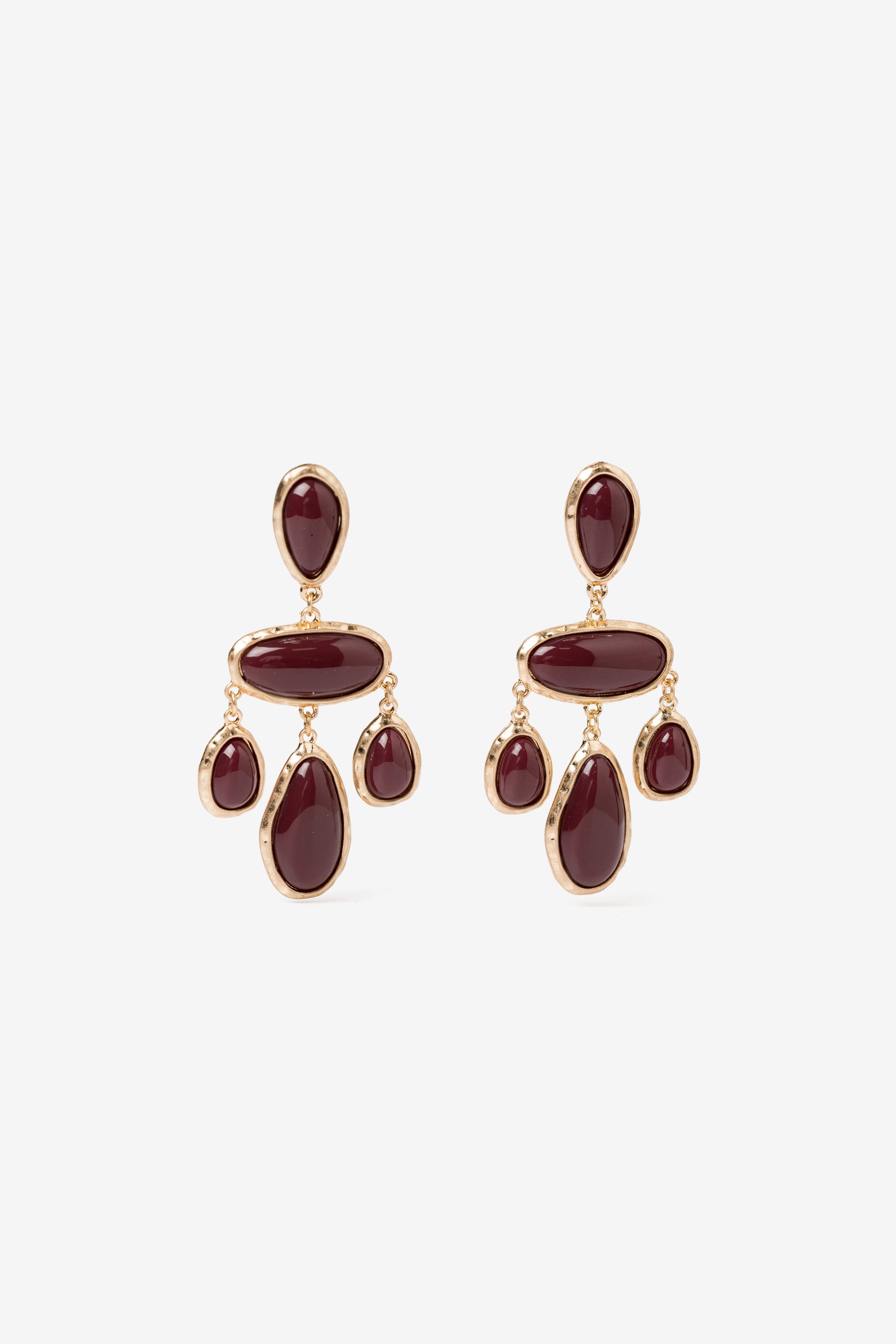 Gold Statement Drop Earrings