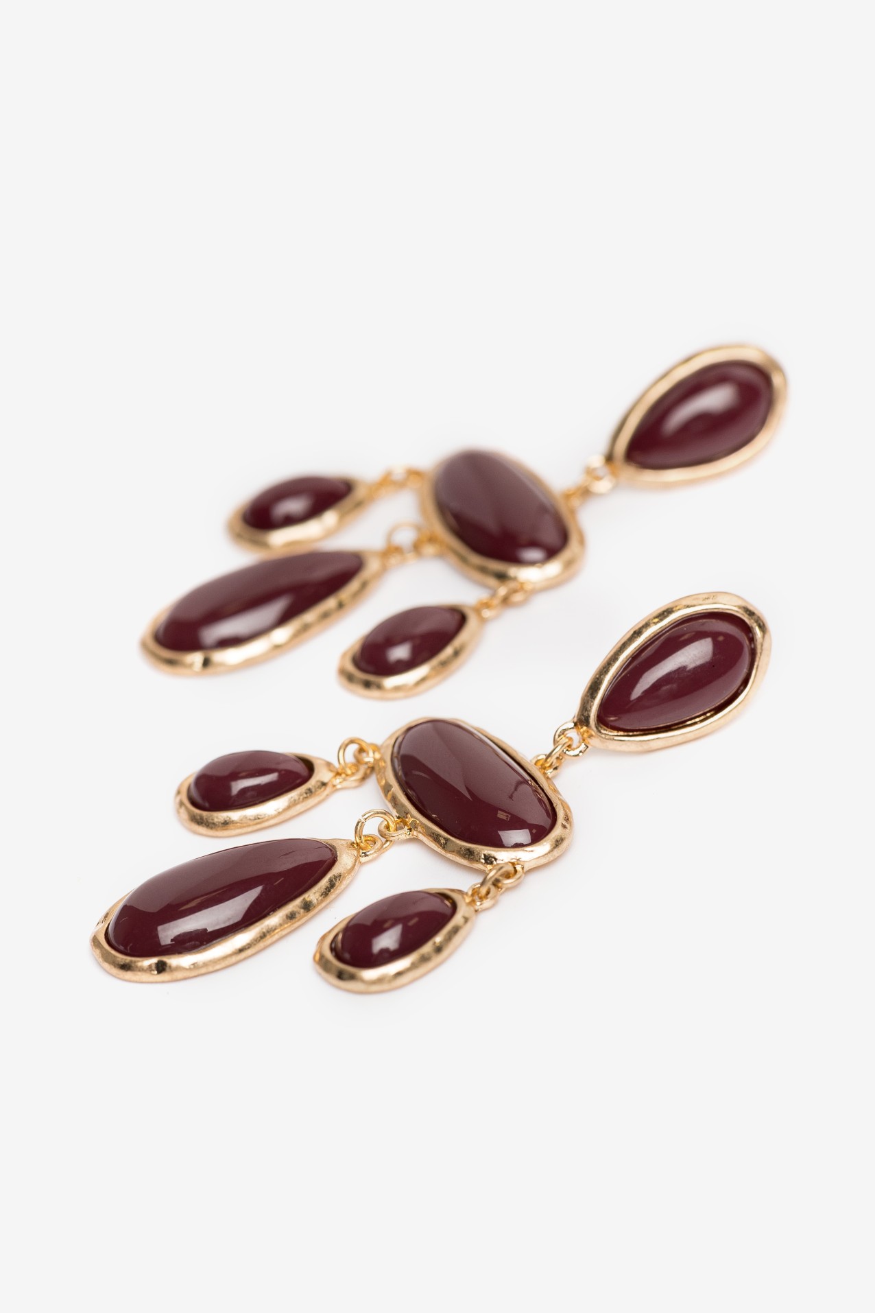 Gold Statement Drop Earrings