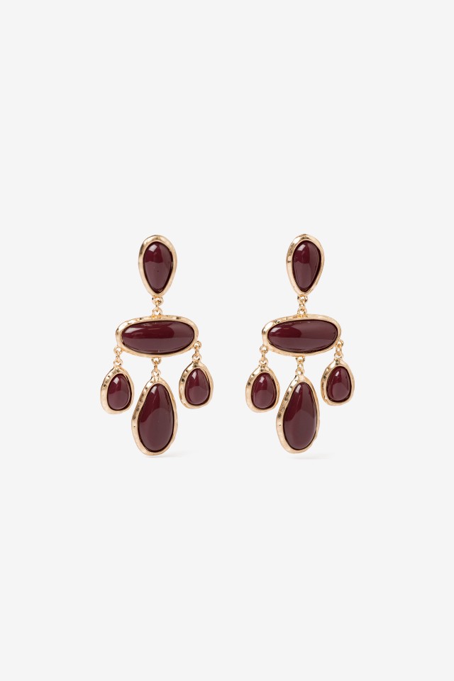 Gold Statement Drop Earrings