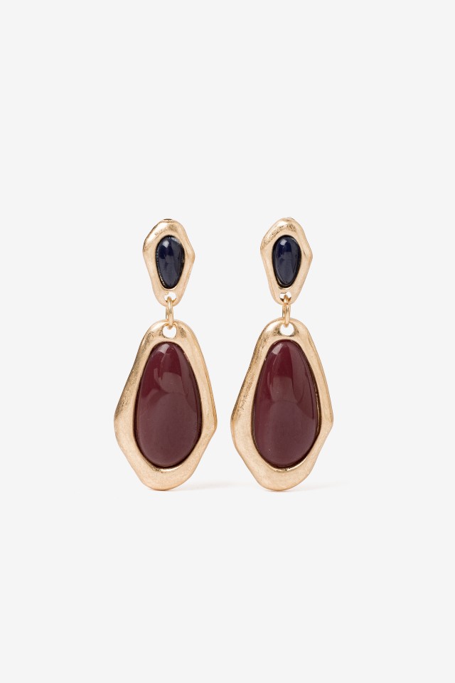 Gold Earrings Modern Touch