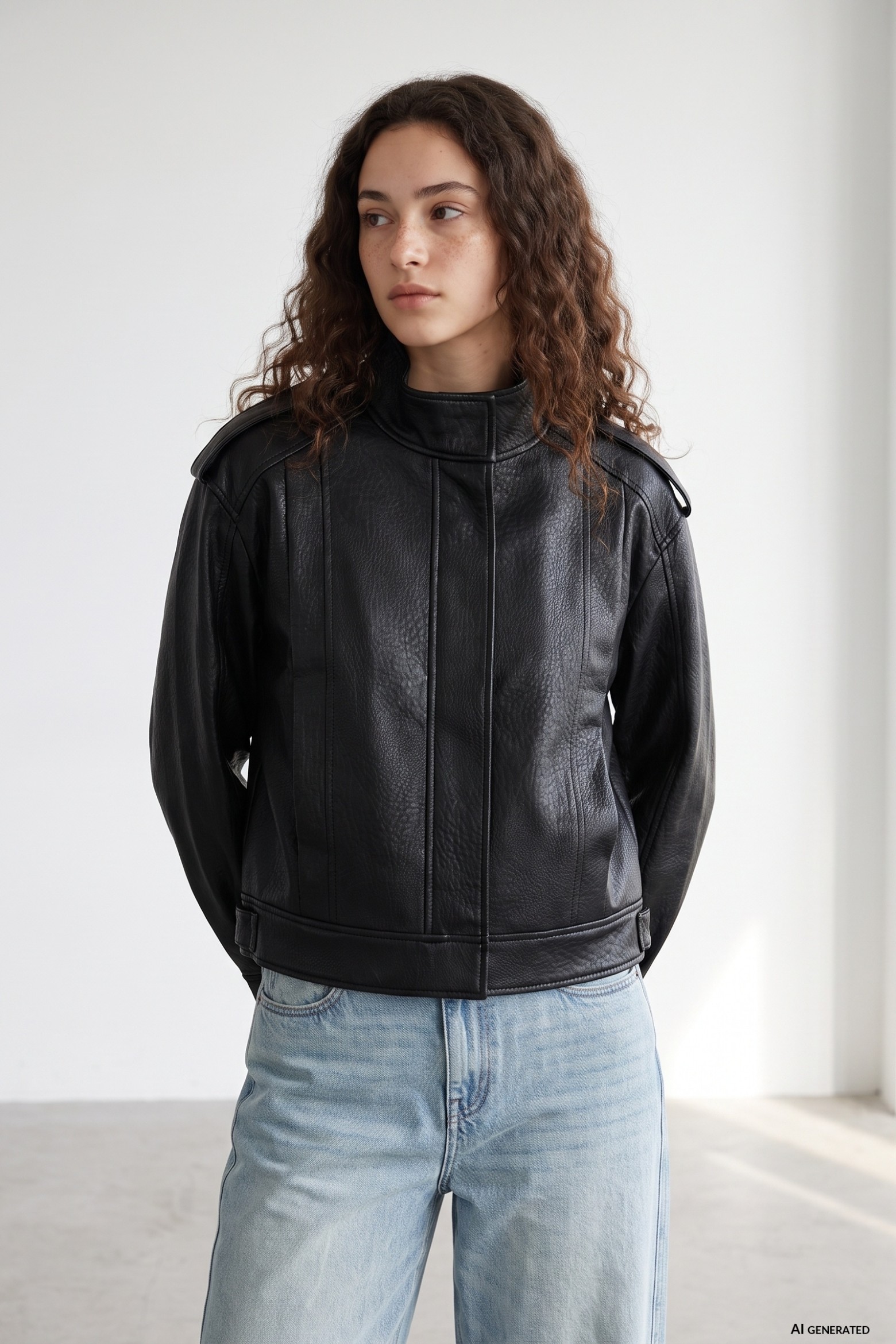 Black Relaxed Fit Jacket