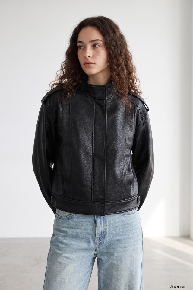 Black Relaxed Fit Jacket