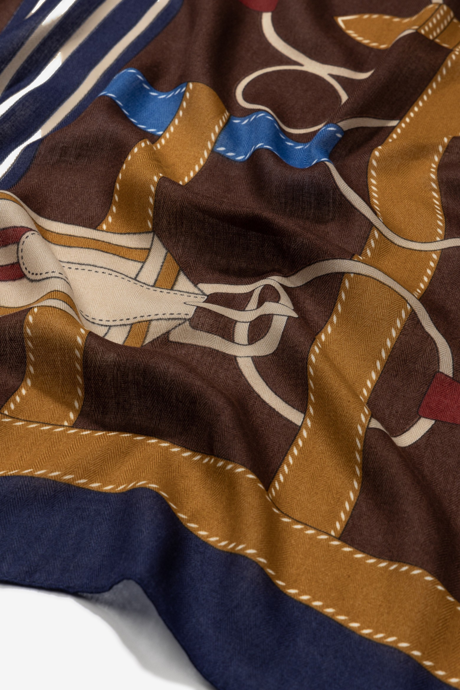 Len�o Castanho Estampado
