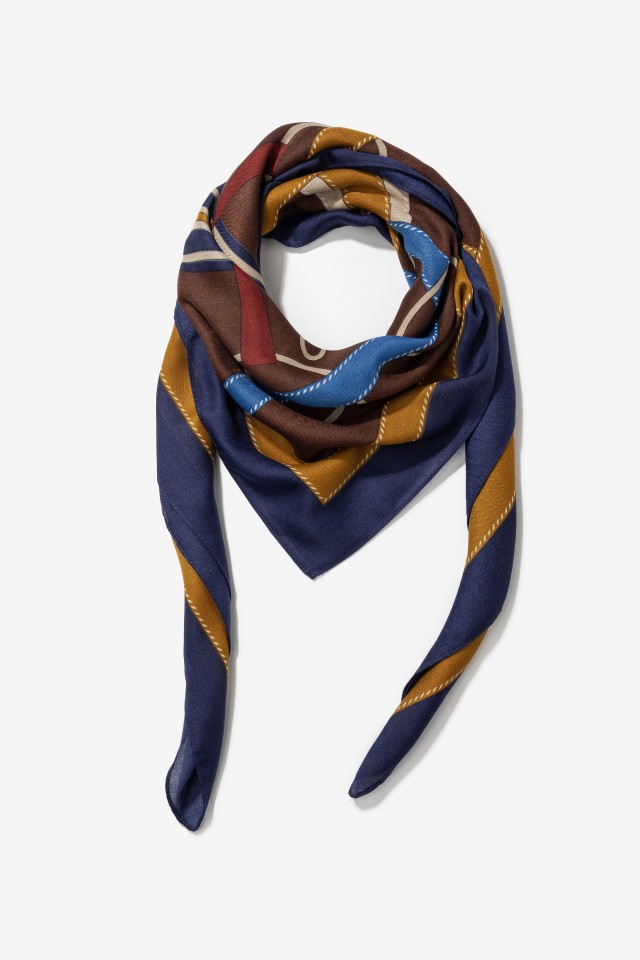 Len�o Castanho Estampado