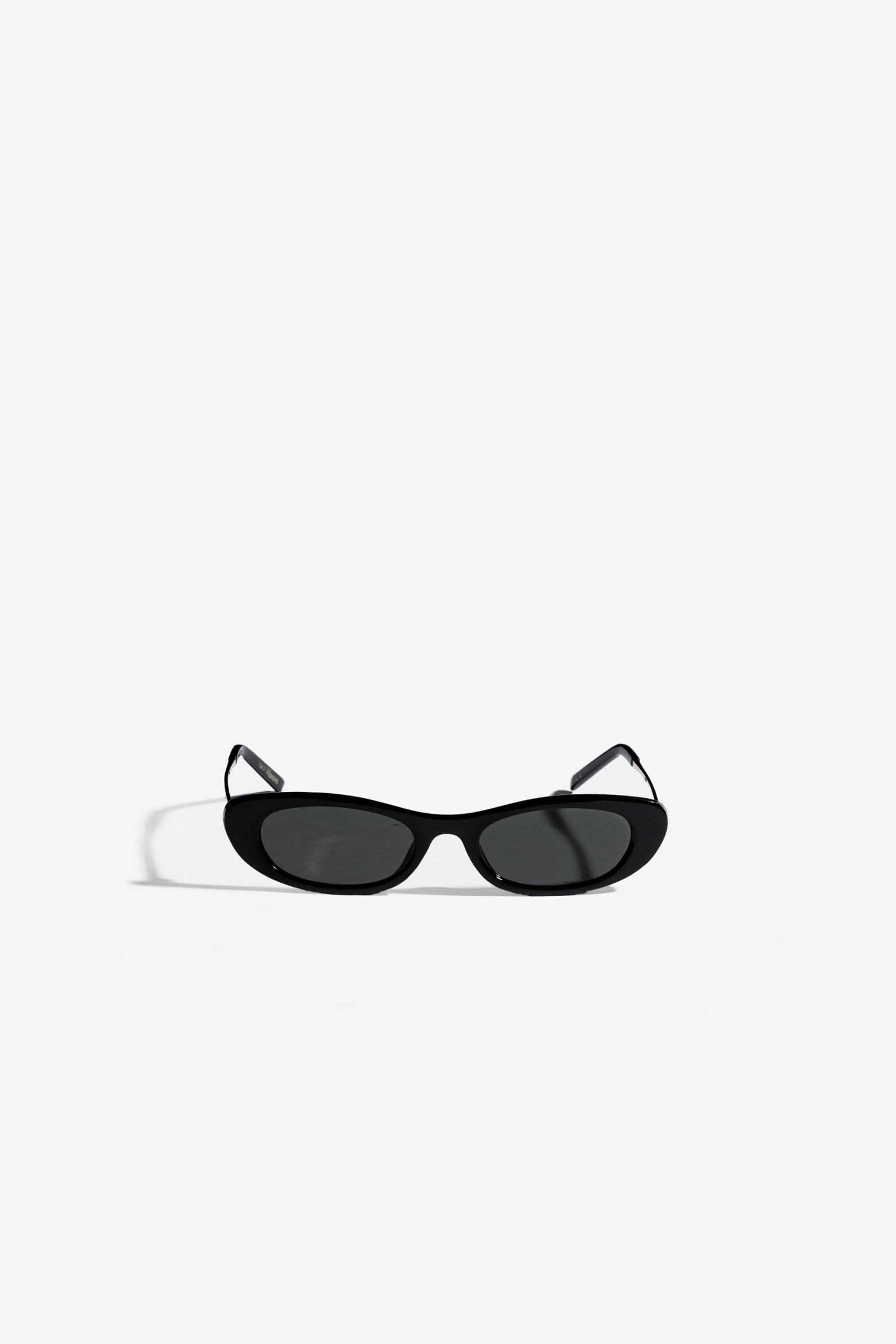 Slim Black Cat-Eye Sunglasses