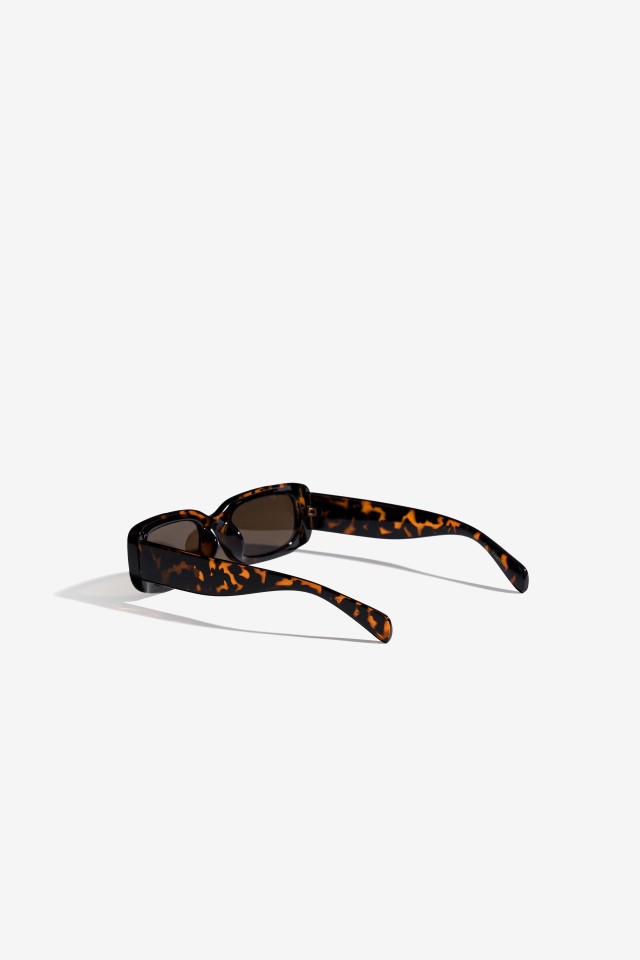 Brown Tortoiseshell Rectangular Sunglasses Brown Tortoiseshell Rectangular Sunglasses
