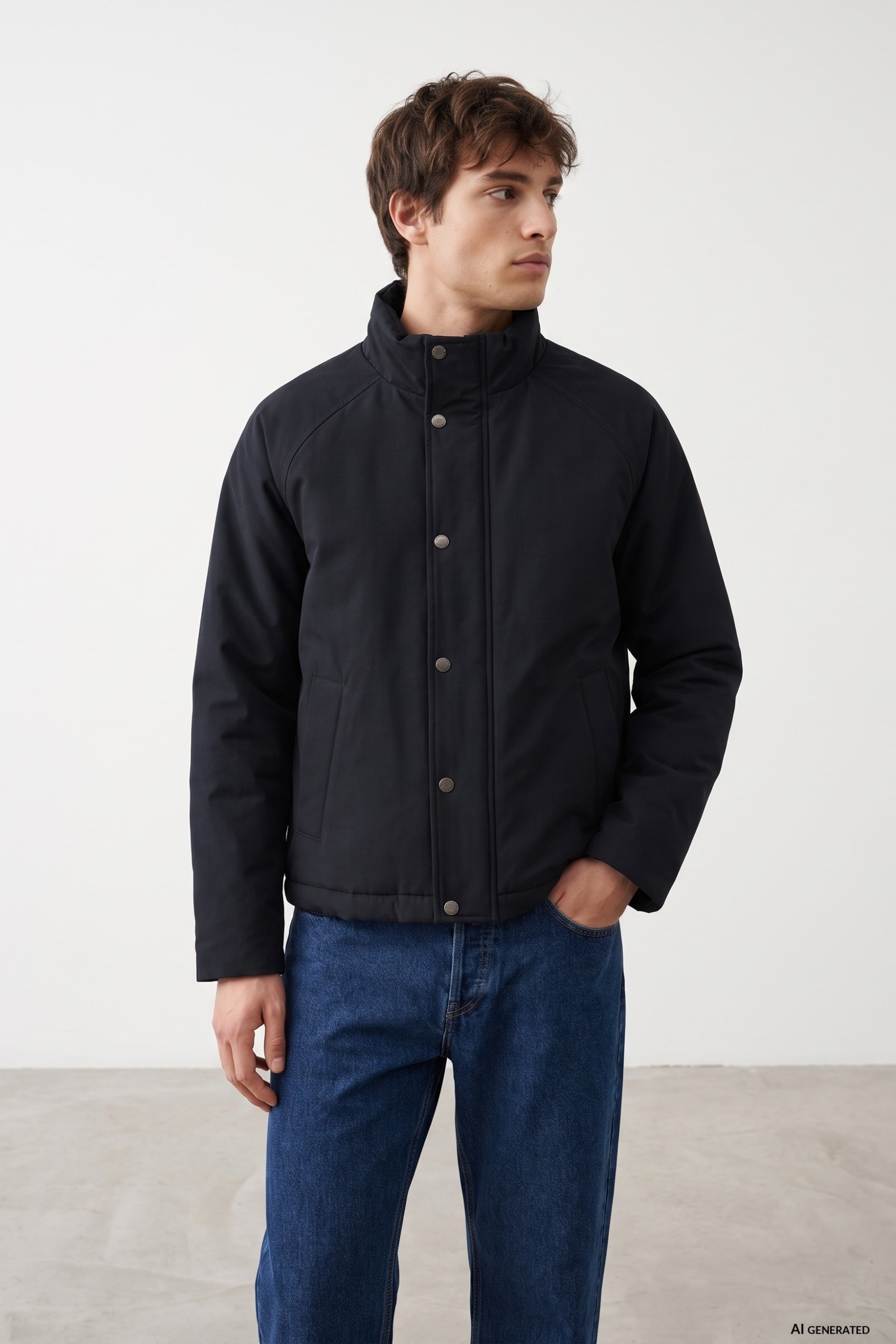 Navy Short Regular Jacket