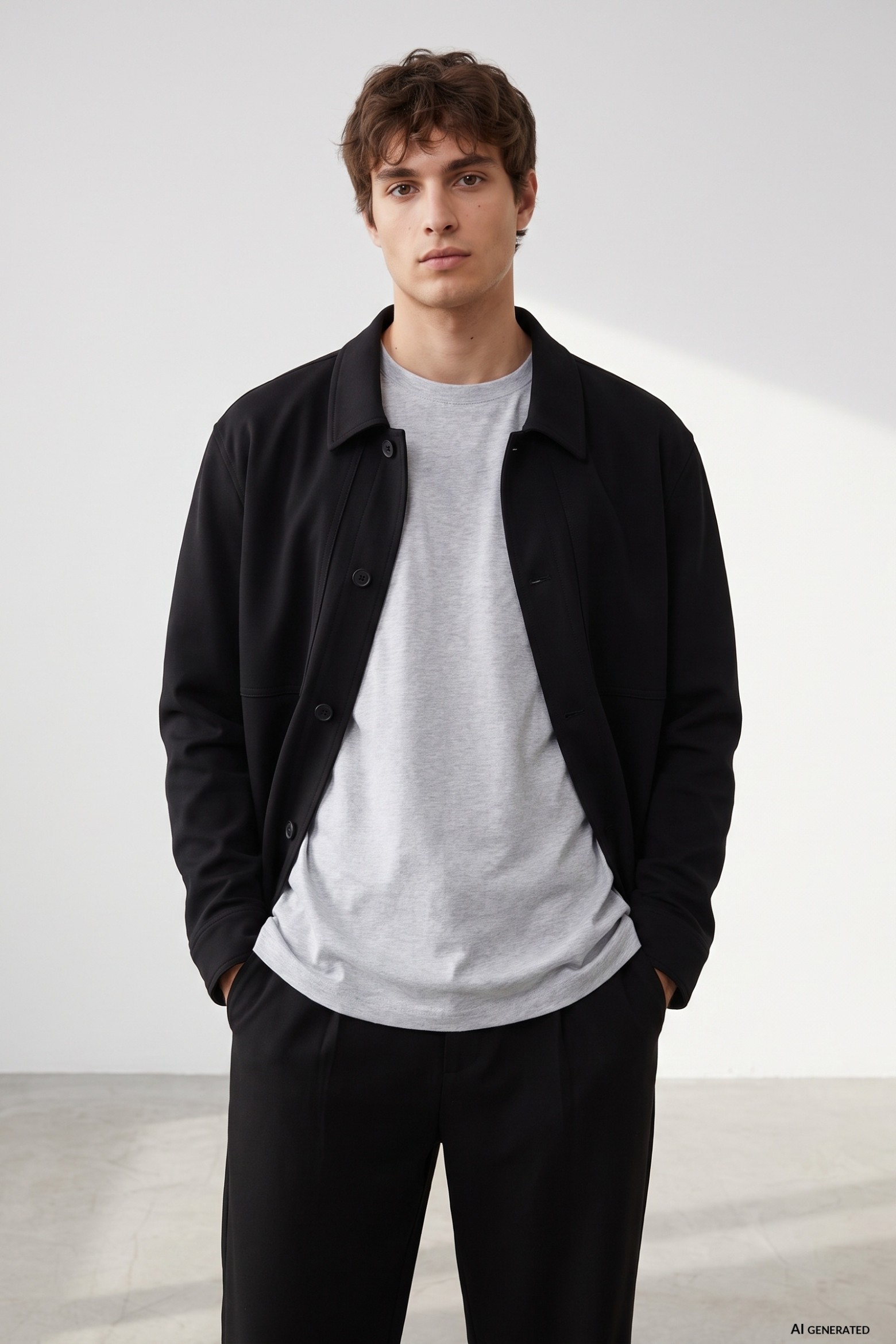 Black Short Regular Jacket