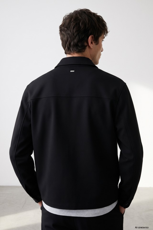 Black Short Regular Jacket Black Short Regular Jacket