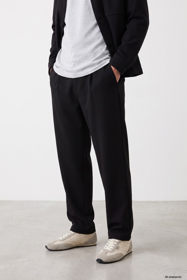 Relaxed Black Baggy Trousers Relaxed Black Baggy Trousers