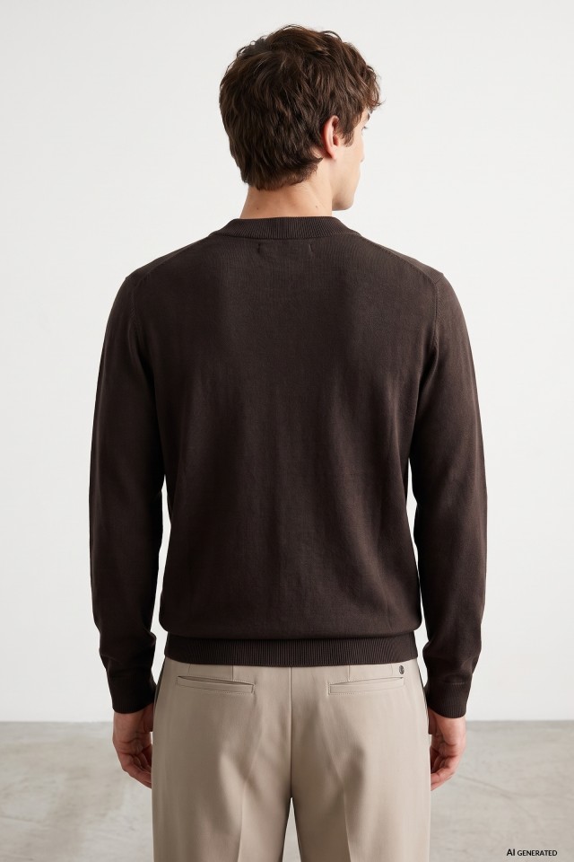Dark Brown Knit Sweater Dark Brown Knit Sweater