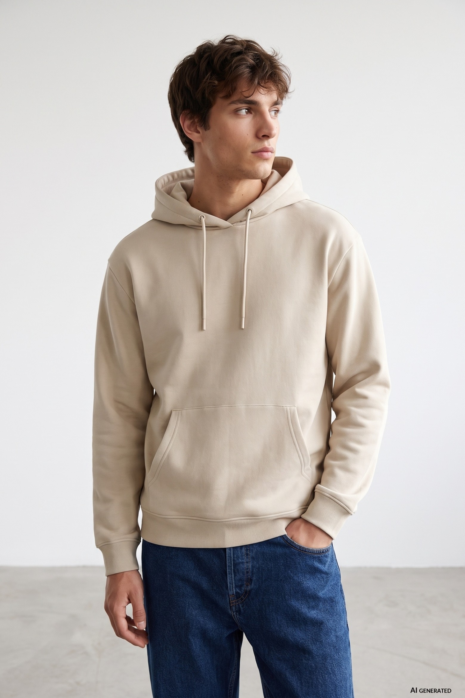 Hoodie regular tono arena