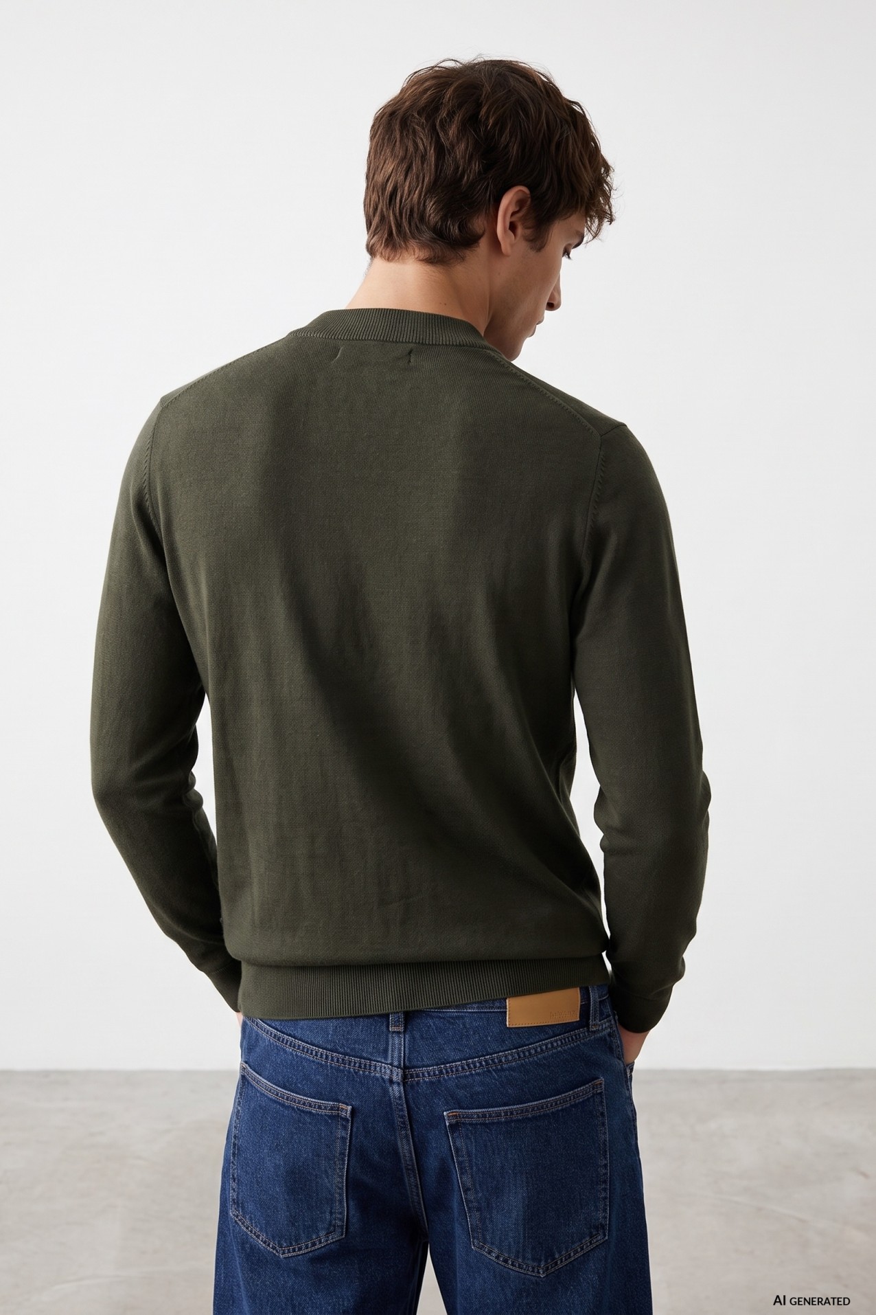 Jersey verde de punto