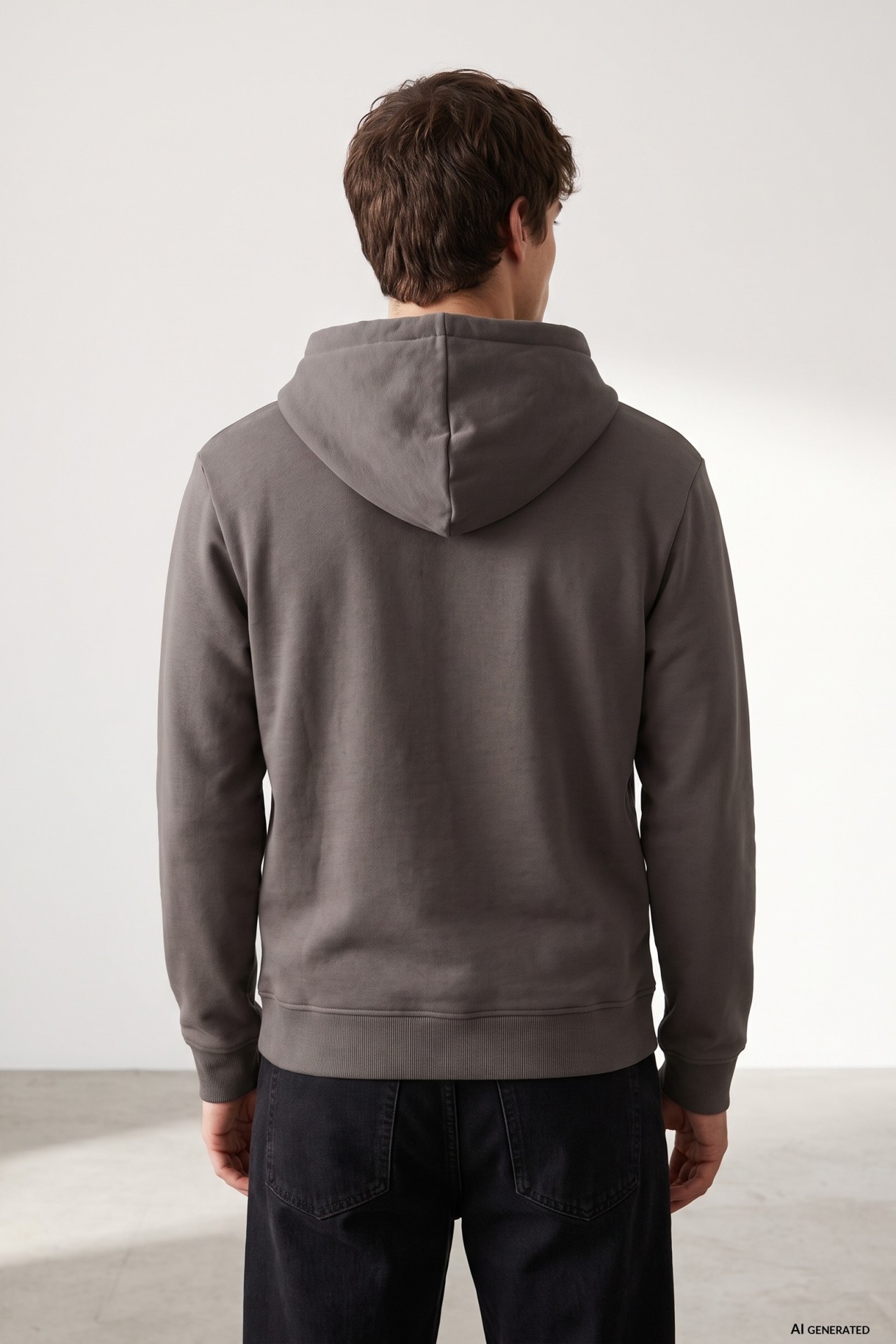 Brown Regular Fit Hoodie