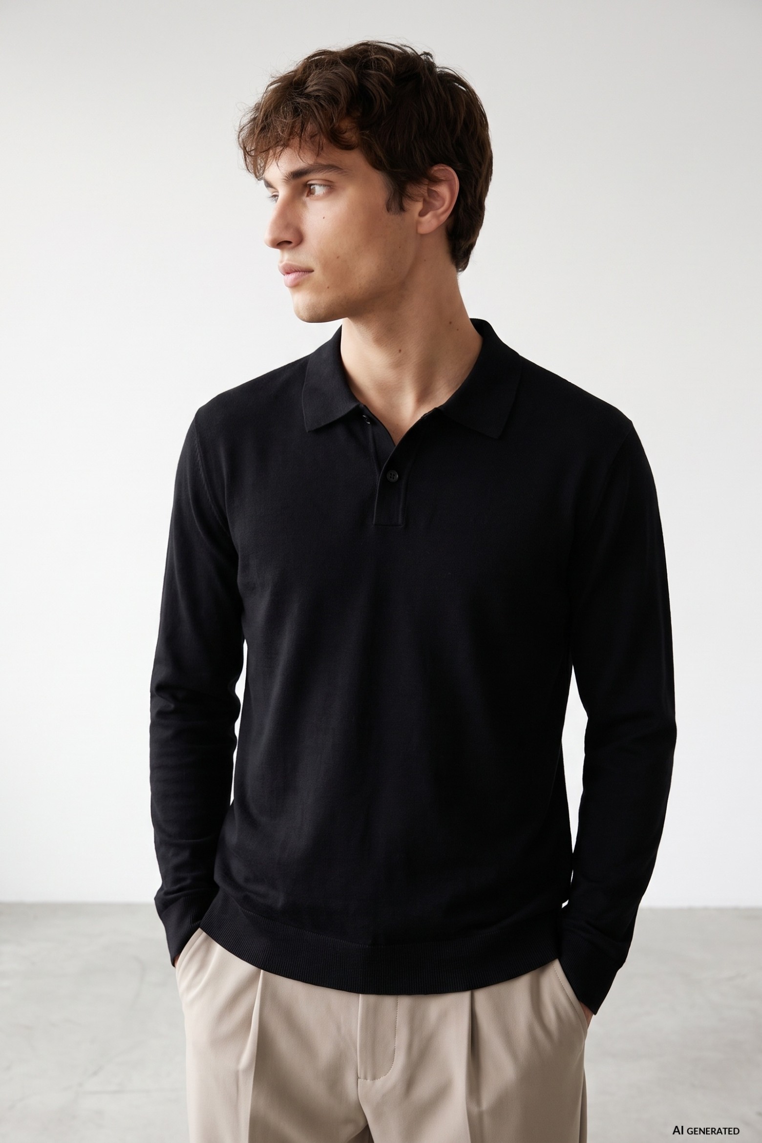 Navy Blue Knit Longsleeve