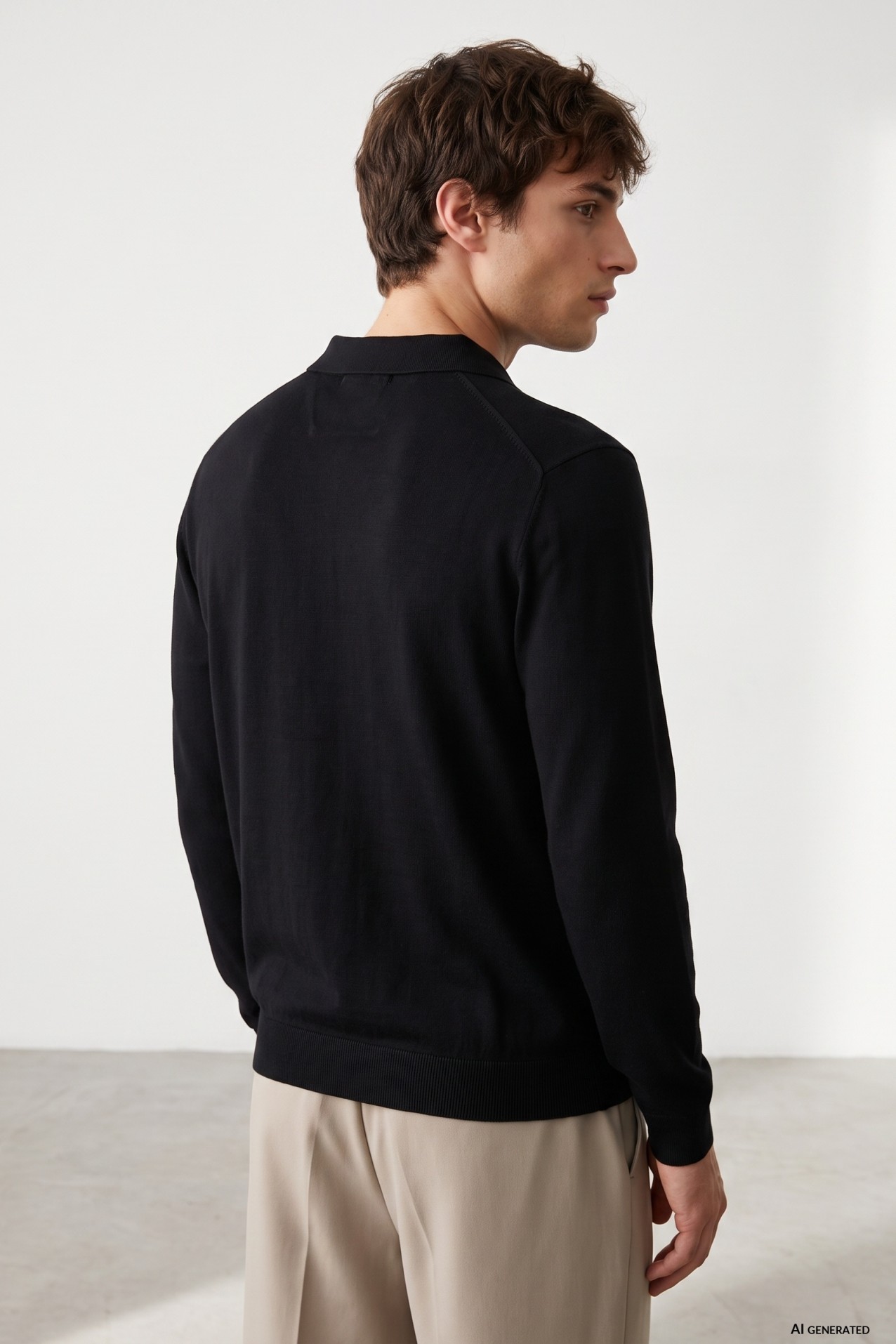 Navy Blue Knit Longsleeve