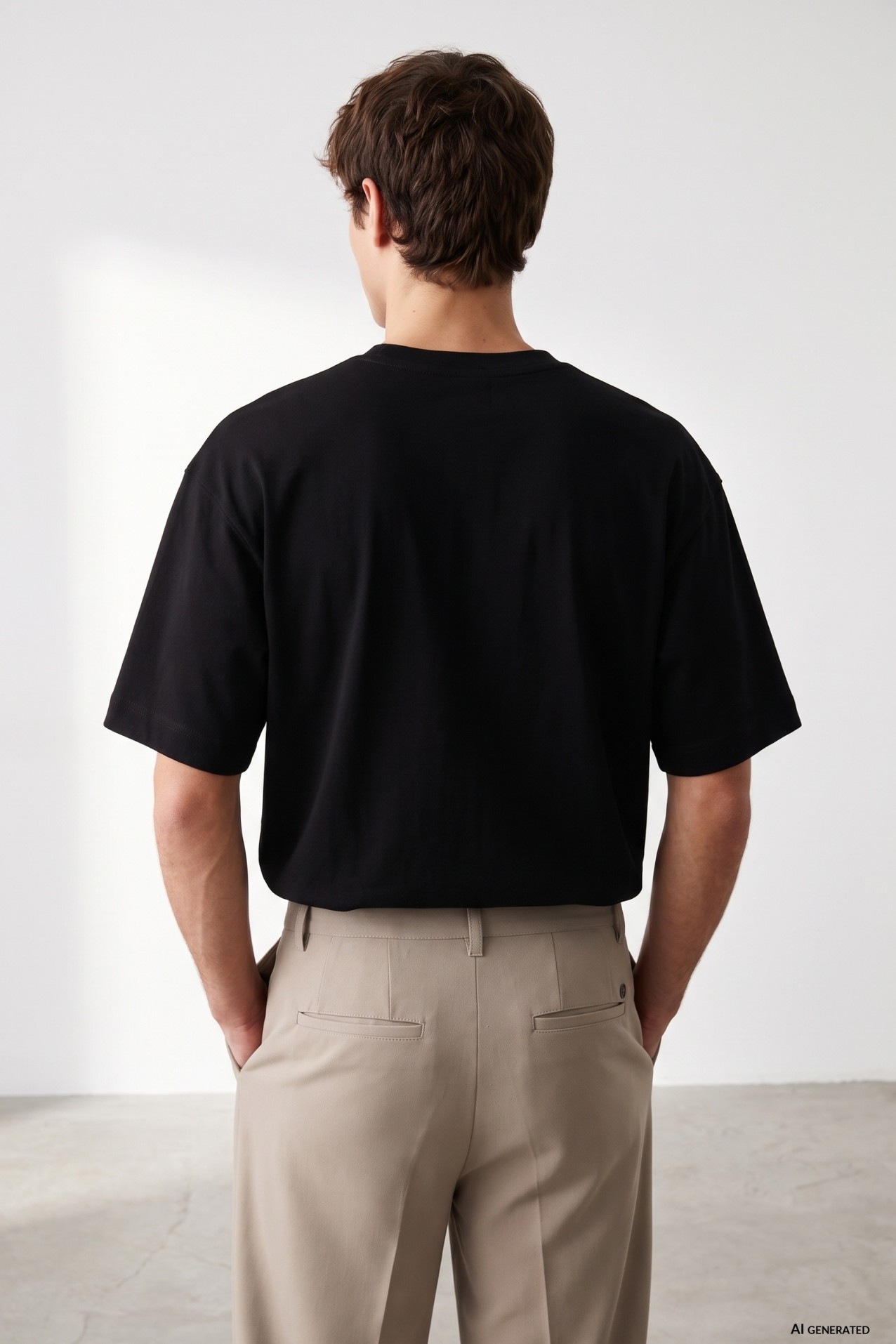 Black Relaxed Fit T-shirt